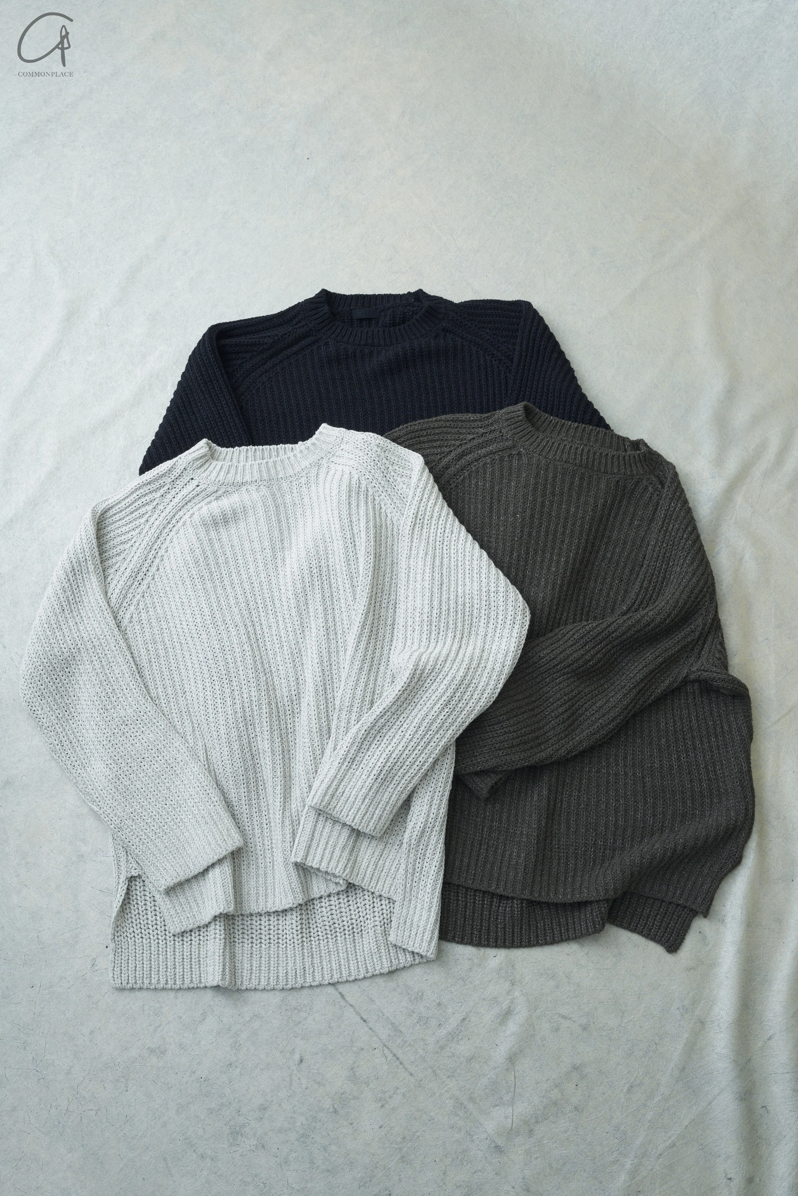 DEVOA knitted pullover SKL-CNTL white gray - Image 7