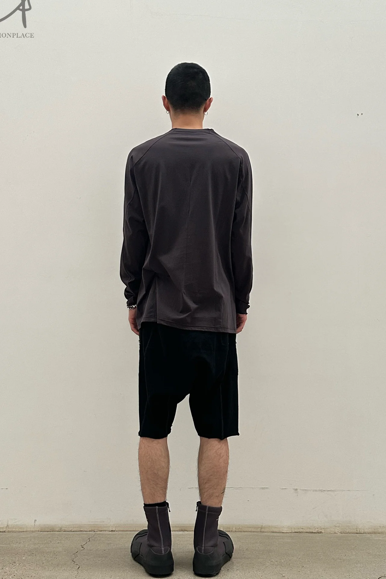 DEVOA long-sleeved T-shirt DVA-CSC-SR3-ZIHUI purple gray - Image 8