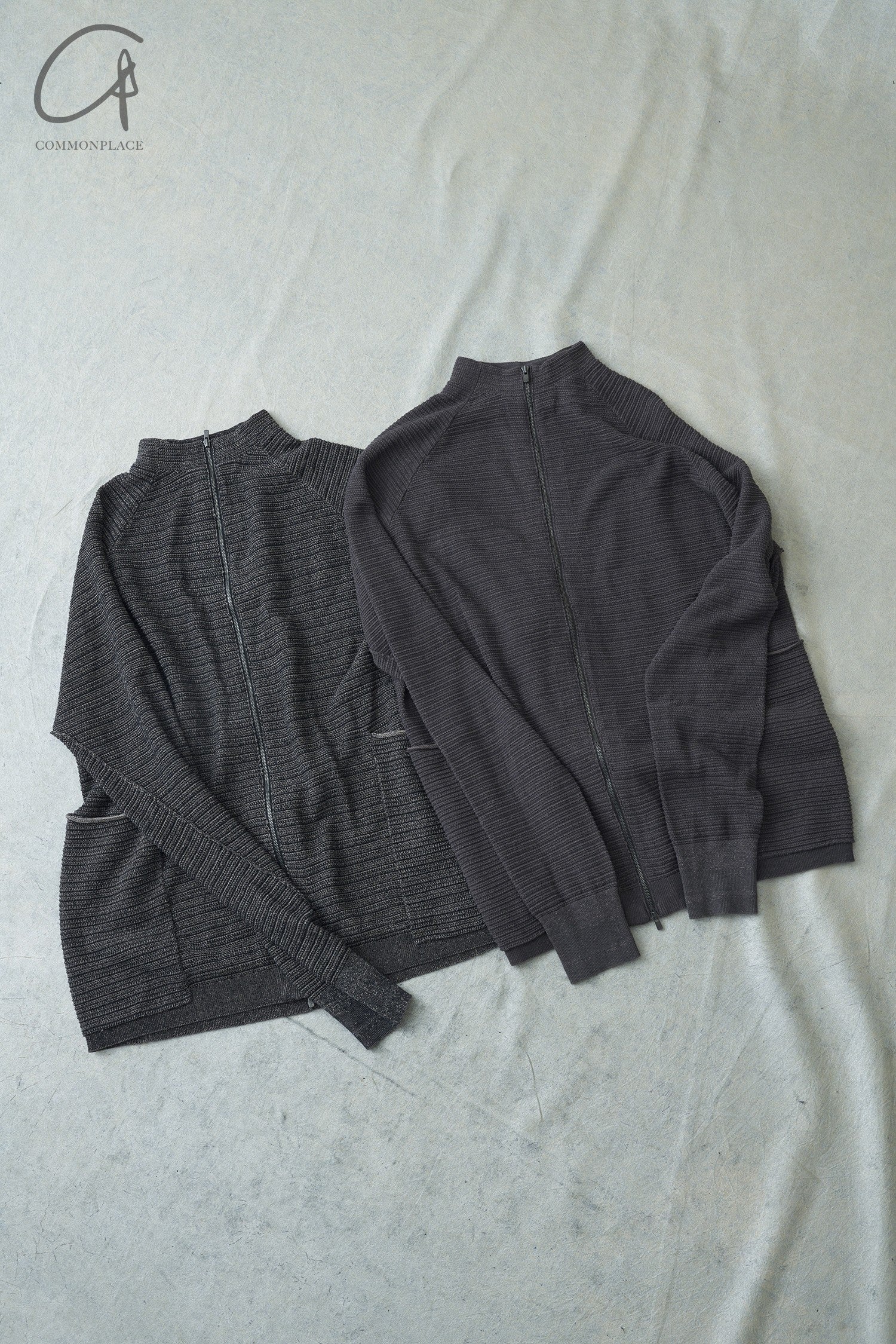 DEVOA pure cotton knitted zipper jacket DVA-SKD-TCSC-HUI gray - Image 8