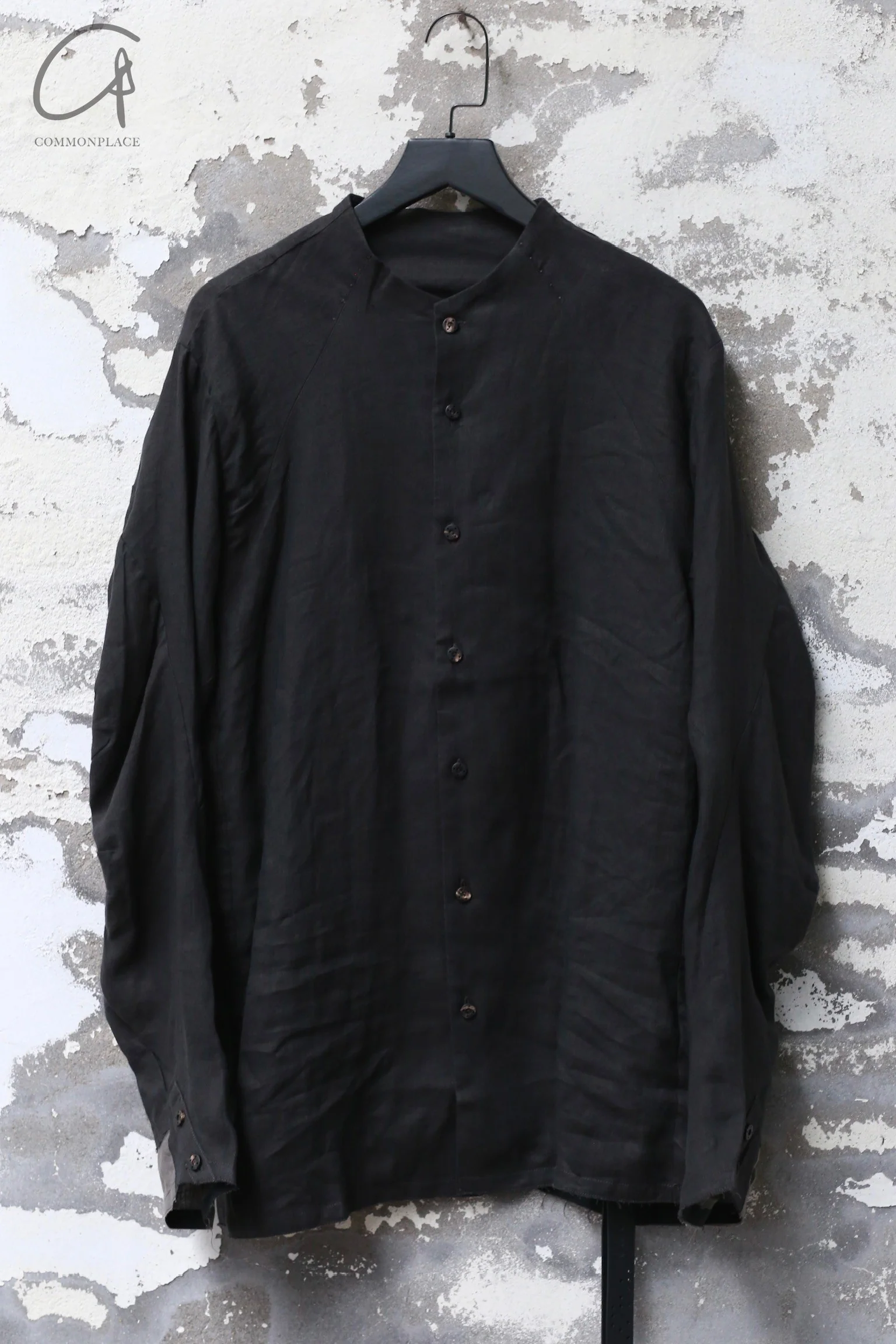 Devoa Shirt, Made in Japan, DVA-SHE-FNKH-MT, Charcoal - Image 4