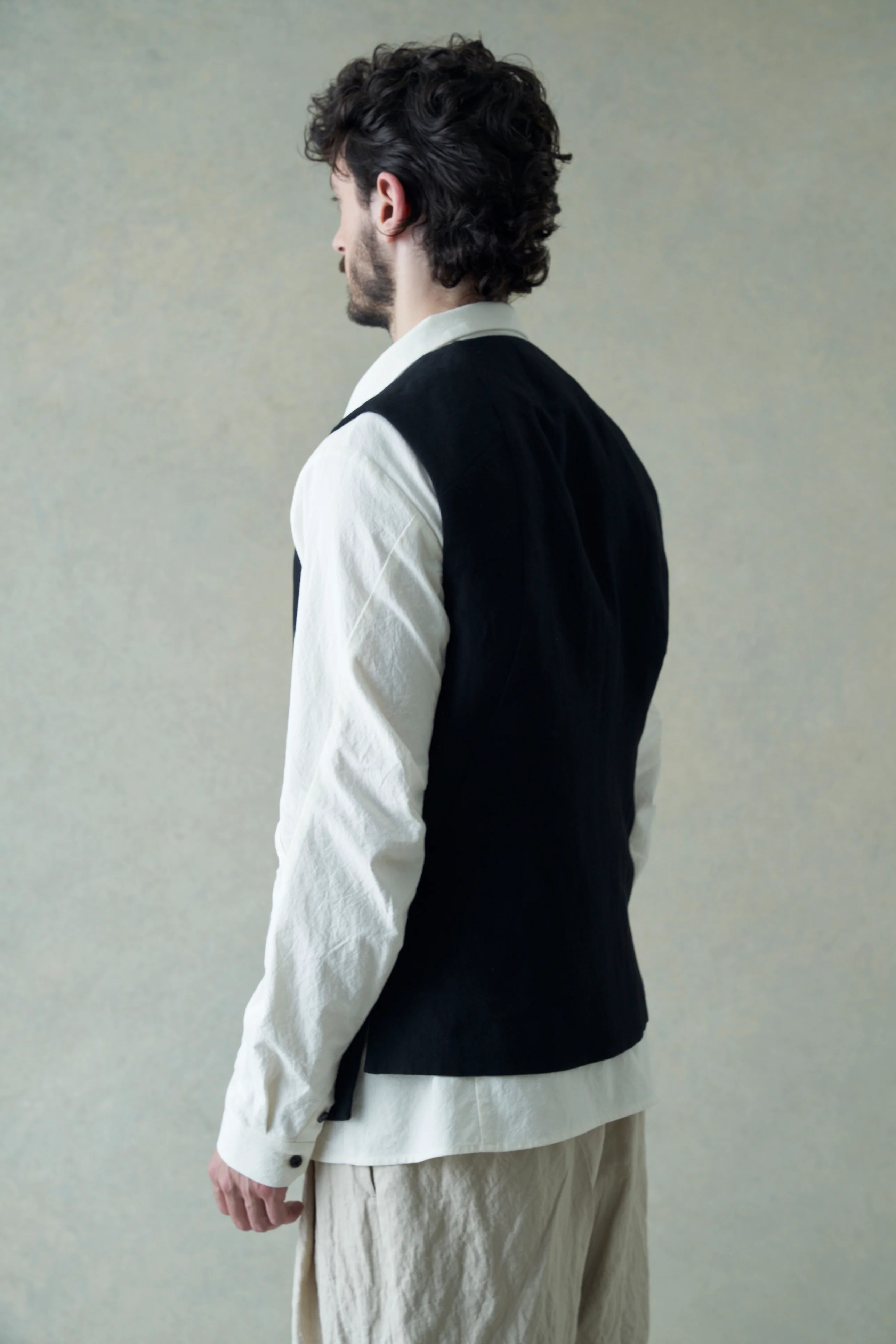Devoa stand-up collar shirt DVA-SHE-95HN-BAI white - Image 15