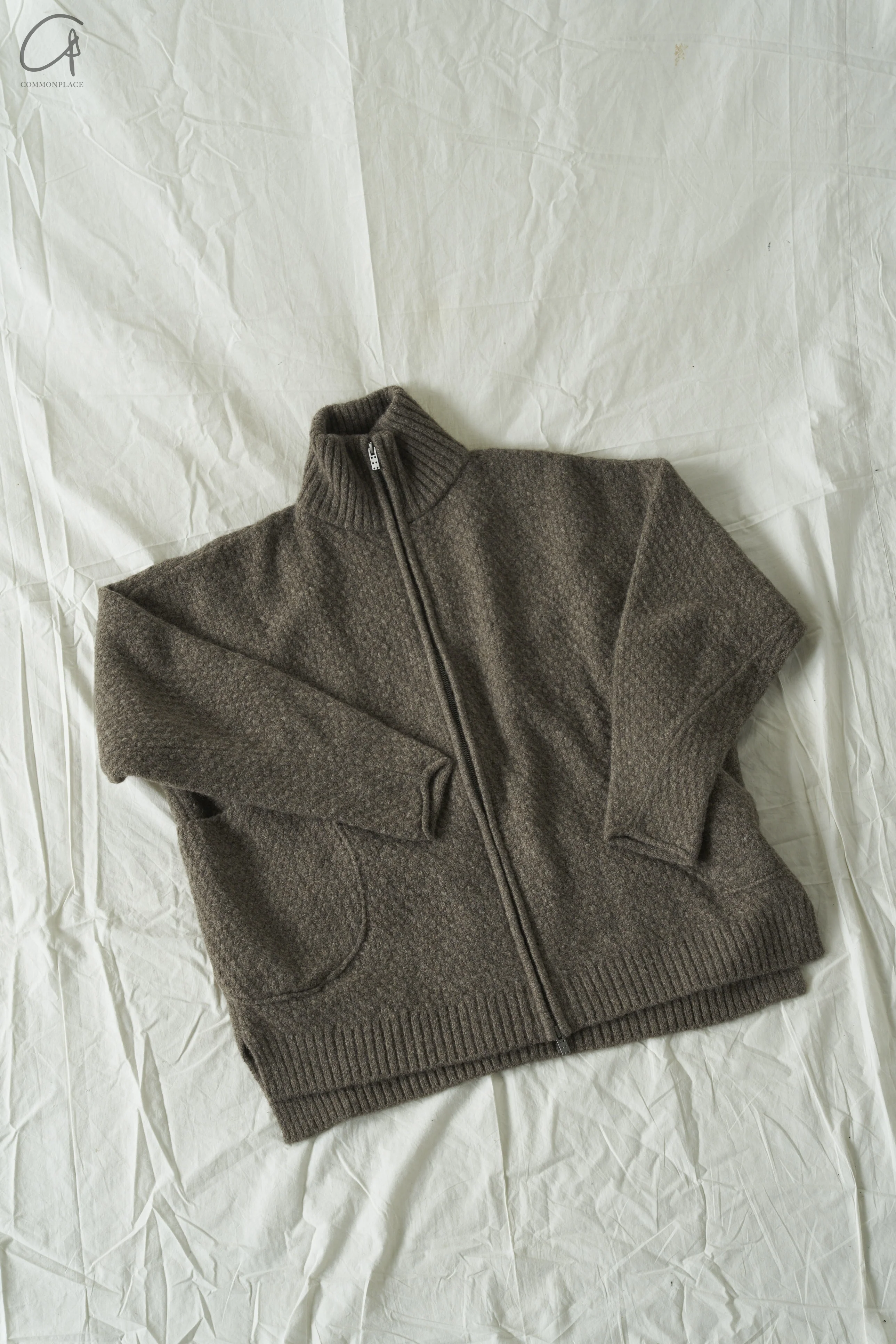 DEVOA sweater jacket DVA-23AW KTS-NYKZ-TR natural color - Image 5