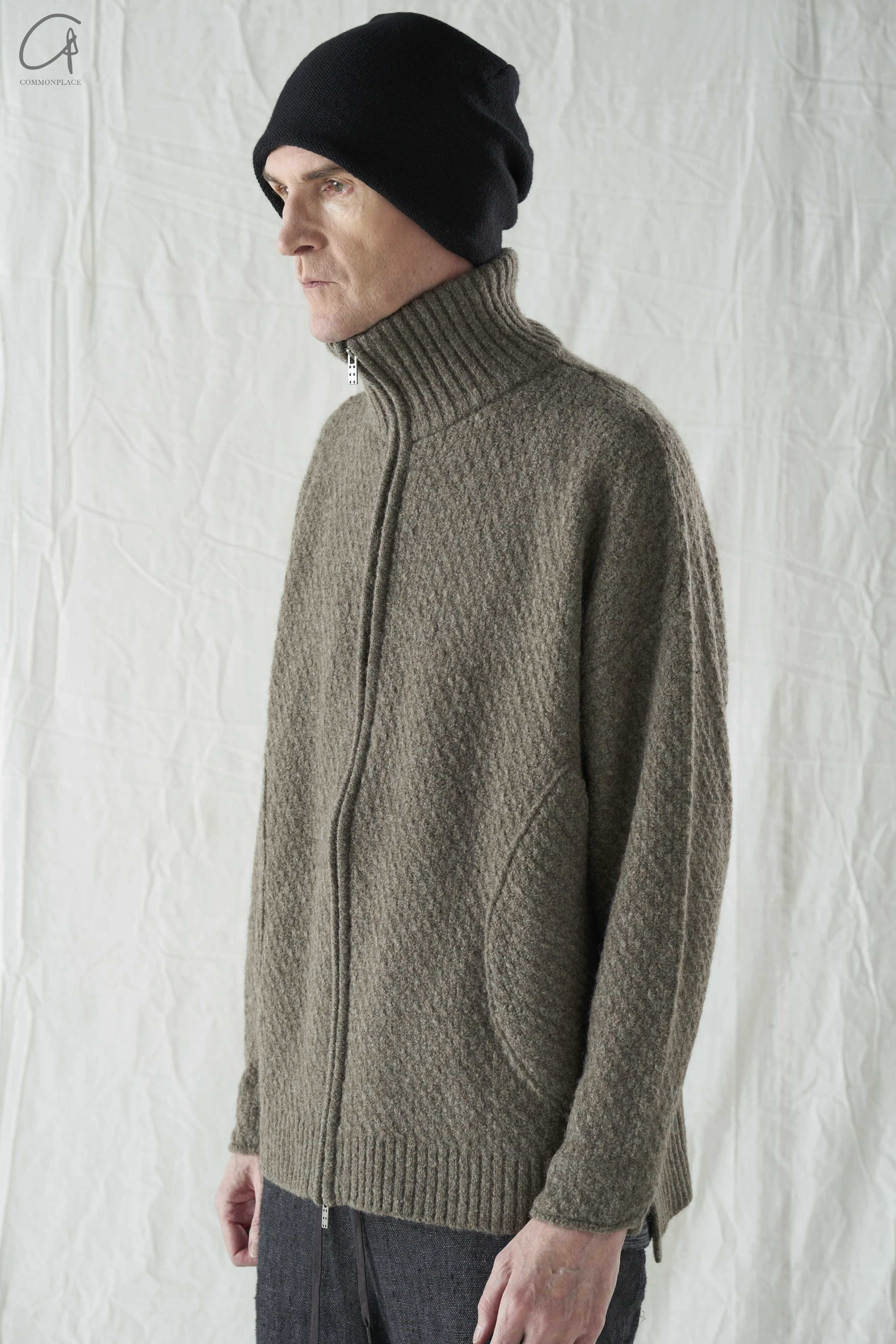 DEVOA sweater jacket DVA-23AW KTS-NYKZ-TR natural color - Image 7