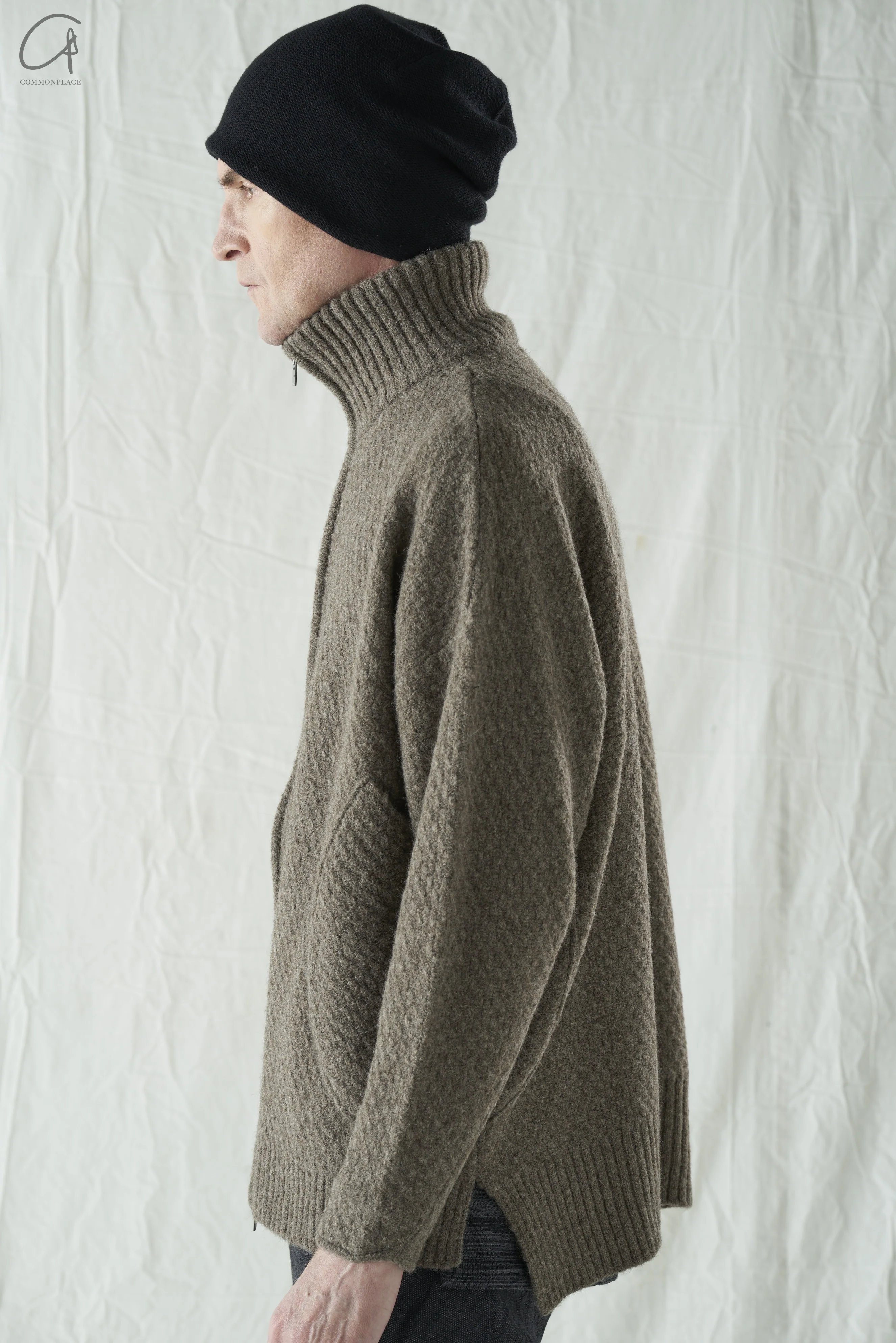 DEVOA sweater jacket DVA-23AW KTS-NYKZ-TR natural color - Image 8