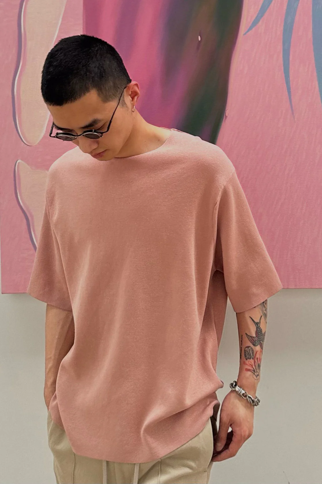 DEVOA T-shirt KTS-CSL1 dark pink - Image 4