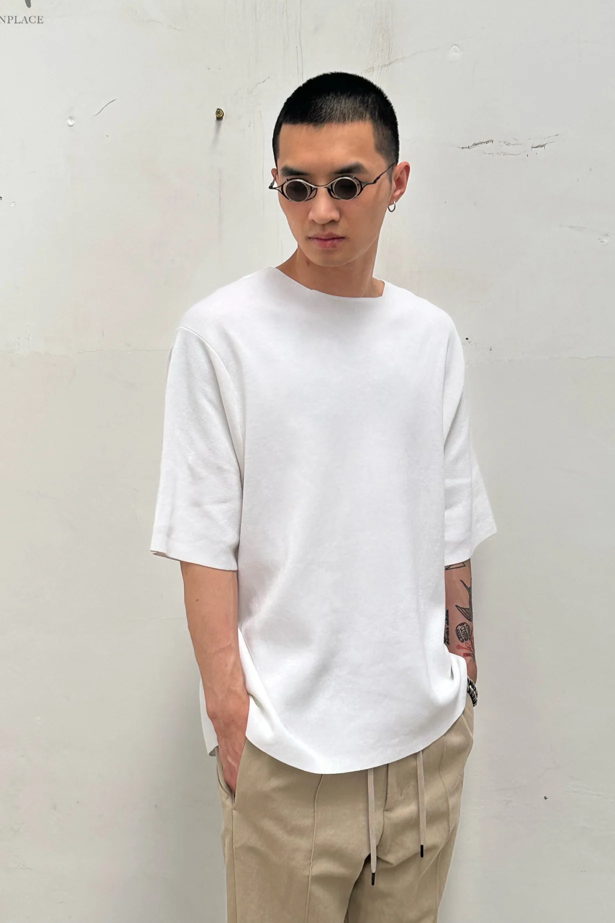 DEVOA white T-shirt KTS-CSL1 - Image 2