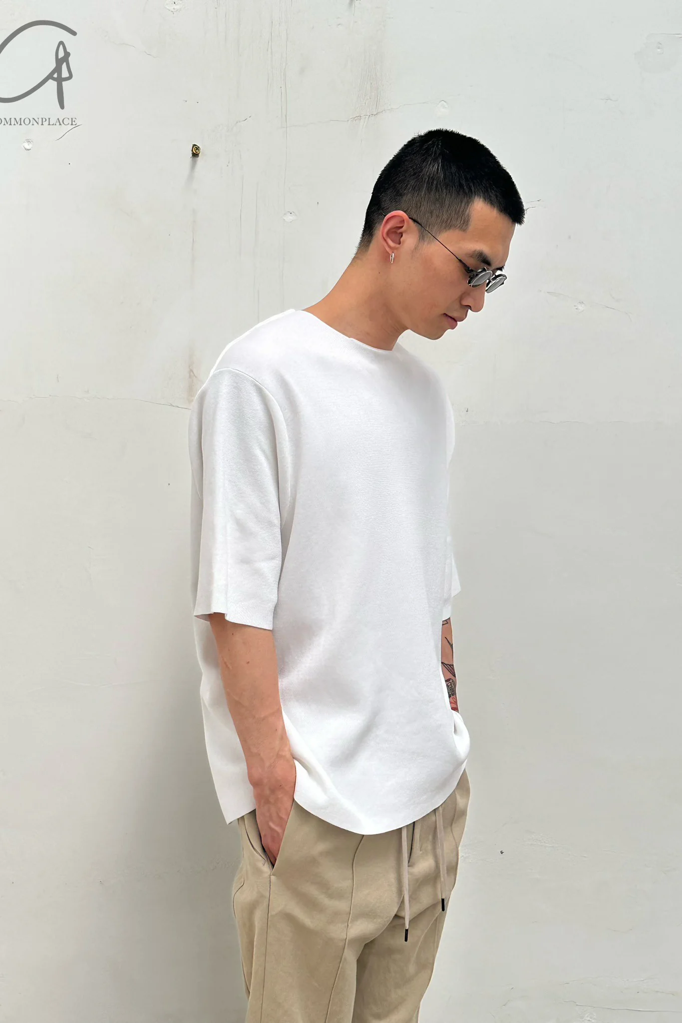 DEVOA white T-shirt KTS-CSL1 - Image 3