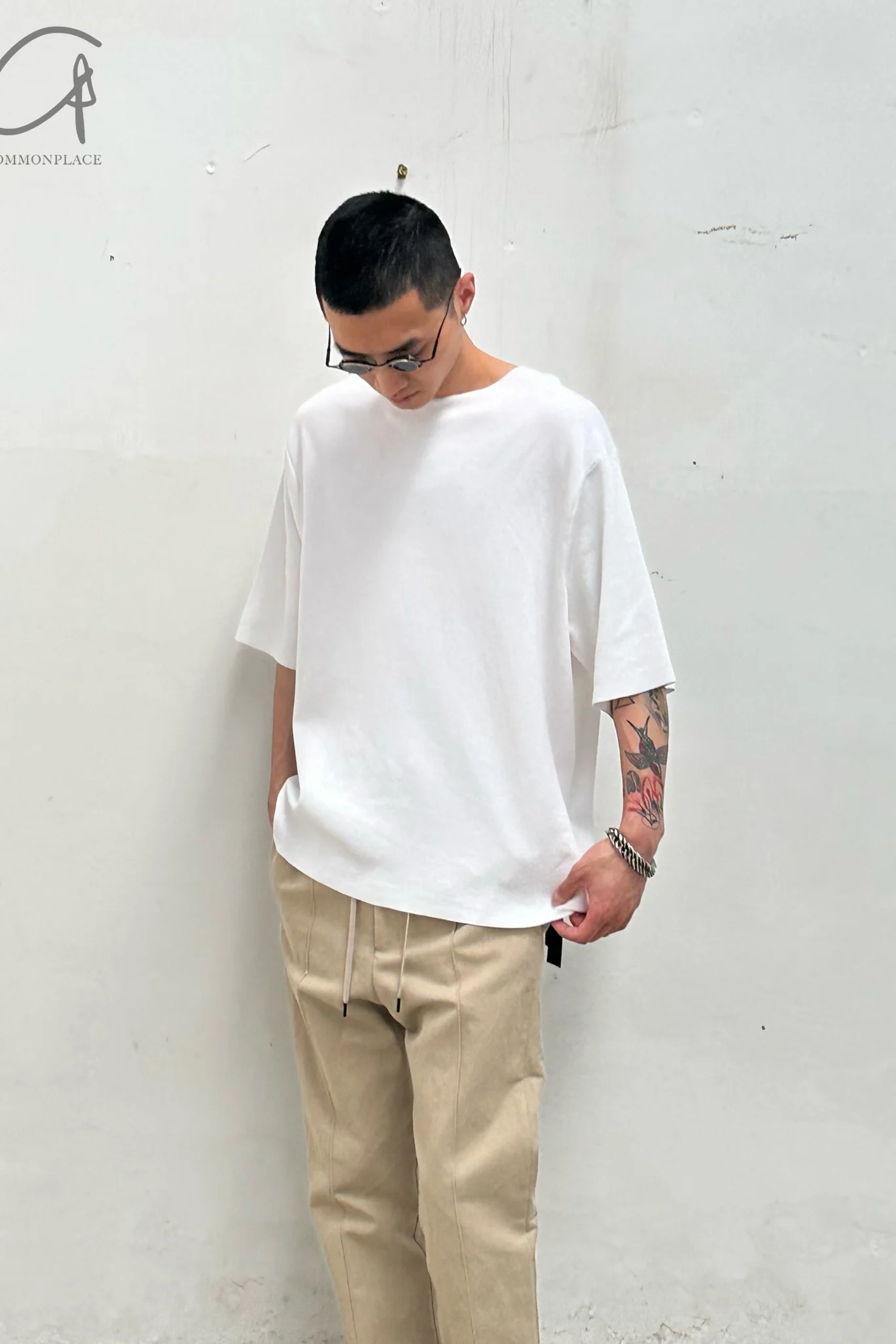 DEVOA white T-shirt KTS-CSL1 - Image 4