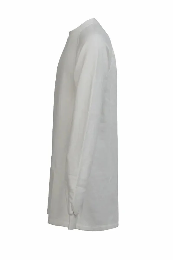 Drkshdw by Rick Owens (woven long-sleeved sweatshirt-baseball shirt) DU17S5271 F 11 MILK - Image 3