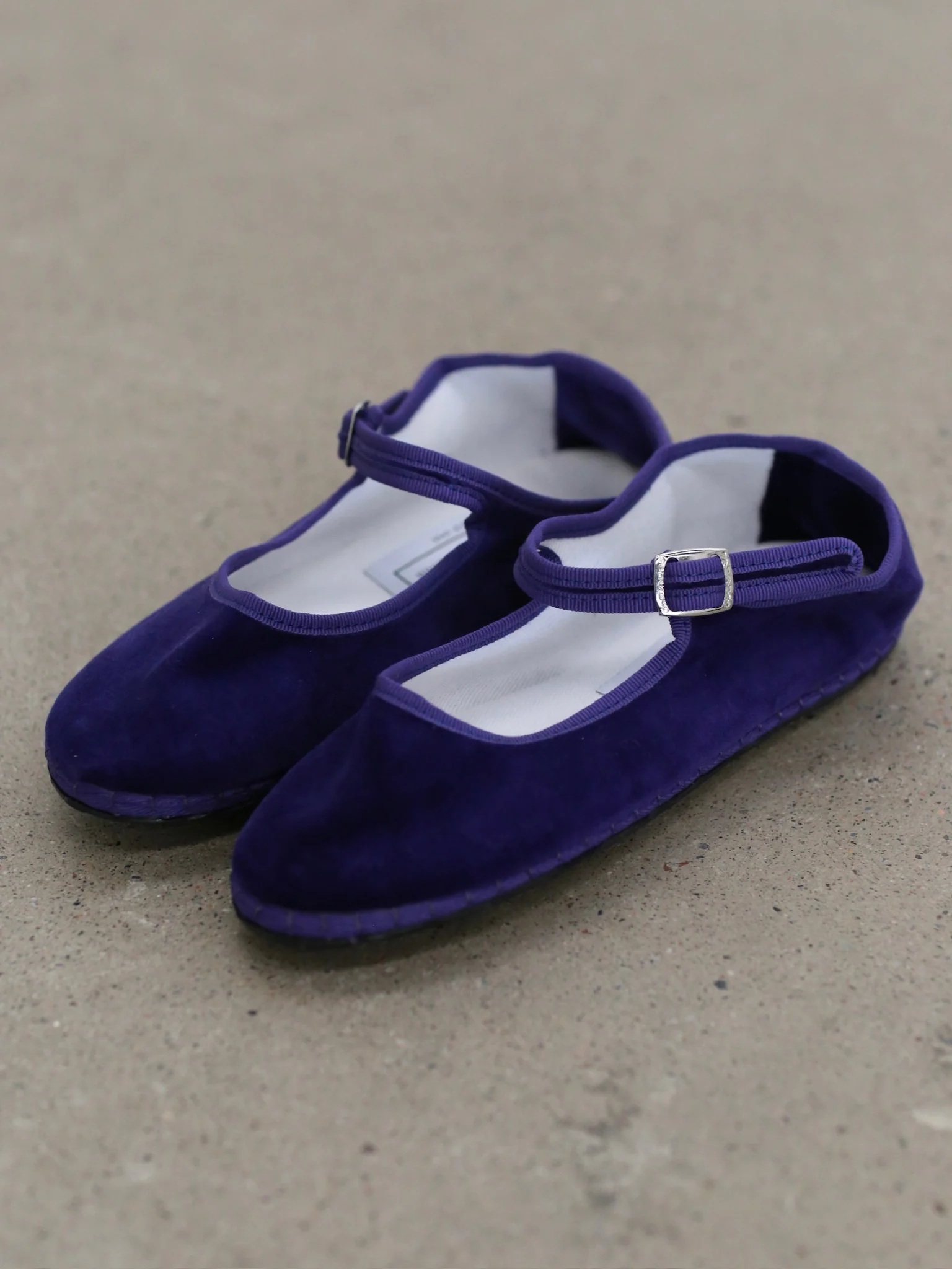 Drogheria Crivellini Le PAPUSSE Mary Jane Velvet Shoes DC-MJPJ VE OO PUX-ZI PURPLE Purple - Image 3