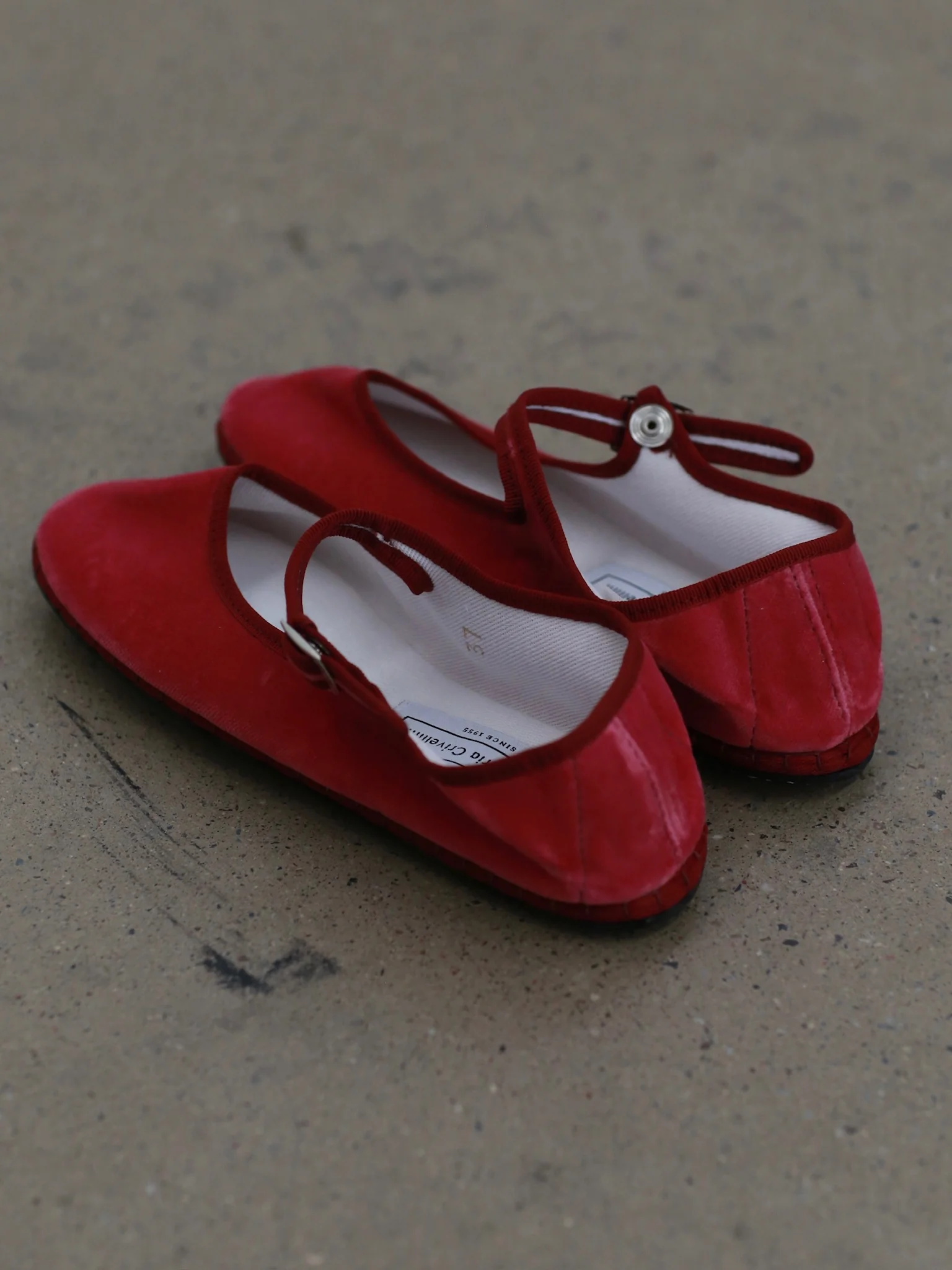 Drogheria Crivellini Le PAPUSSE Mary Jane Velvet Shoes DC-MJPJ VE OO PYX-MD PEONY Peony - Image 4