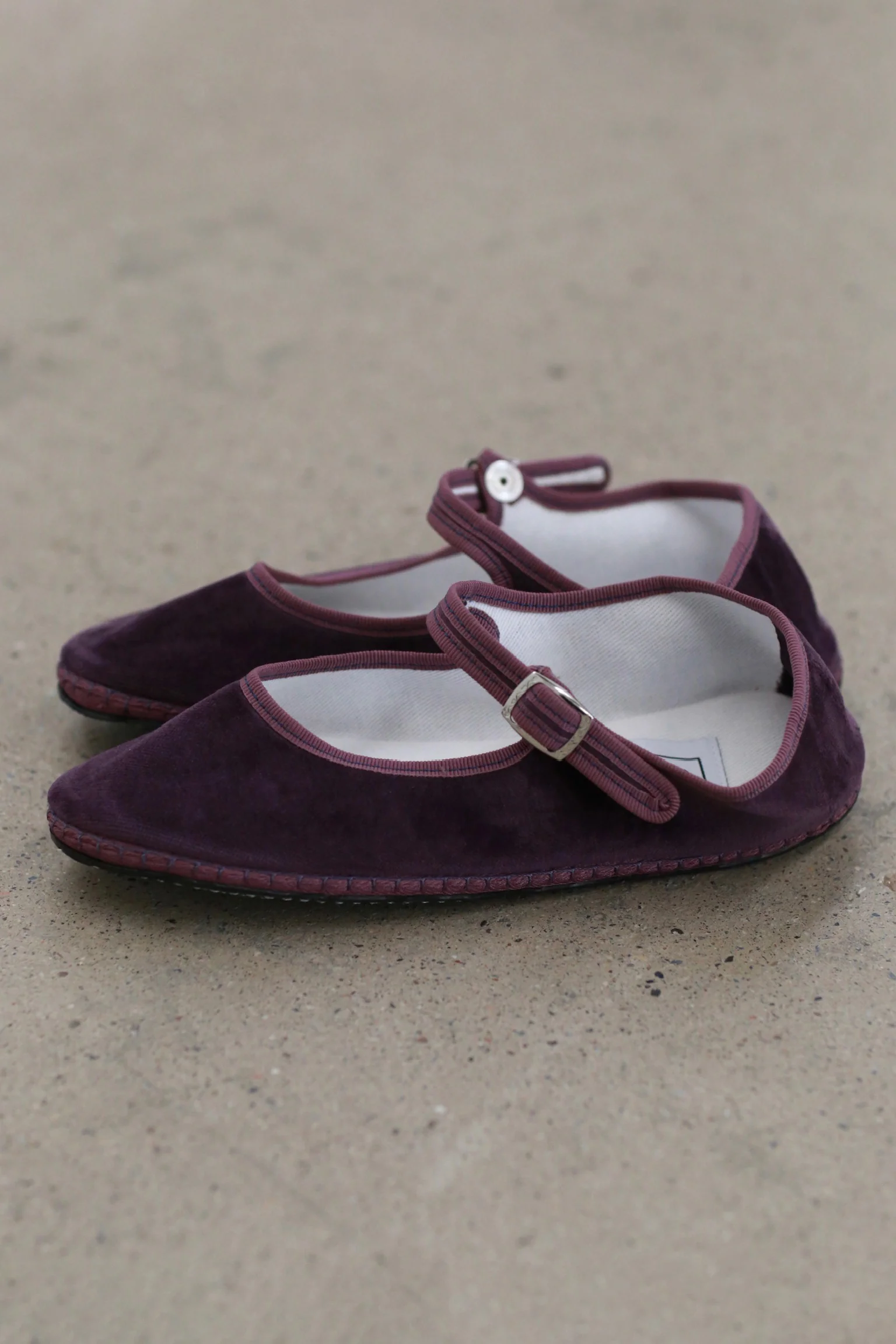 Drogheria Crivellini Le PAPUSSE Mary Jane Velvet Shoes DC-MJPJ VE OO VIX-LZ VIOLET Blue-Purple - Image 2