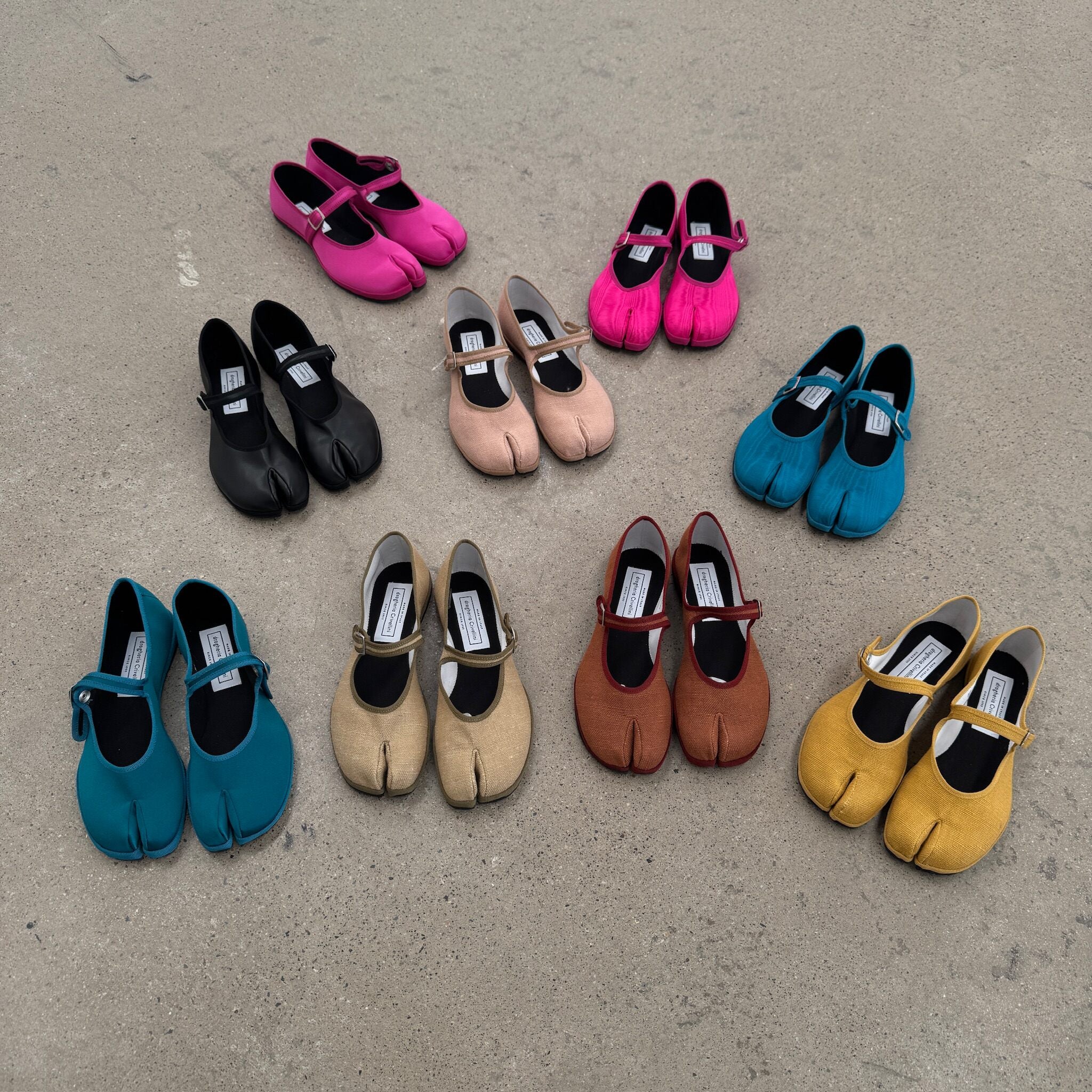 Drogheria Crivellini – New Color (26th Anniversary): "Fortabi" Tabi-style Mary Janes (Made in Italy) – Mustard Yellow - Image 4