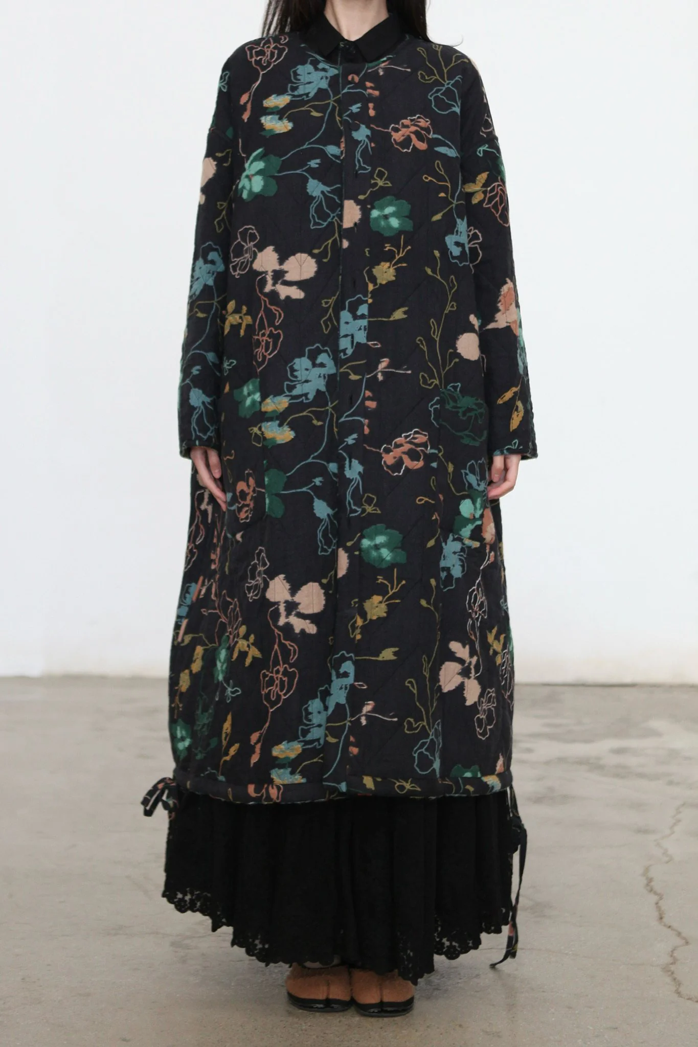 EKA Fall/Winter 2025 SOZNI Loose Fit Fully Quilted Reversible Jacket/Trench Coat EKA-AW/25/91/ELARA-MULTICOLOR - Image 2