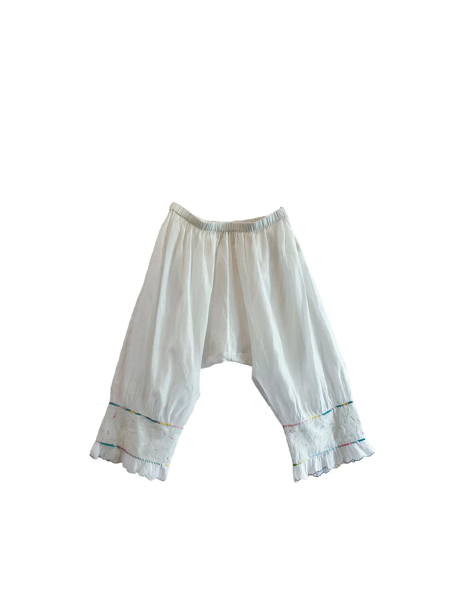 EKA Spring/Summer 2026 Loose-fitting Low-crotch Pants EKA-SS26119BLOOMER-1-WHITE - Image 9