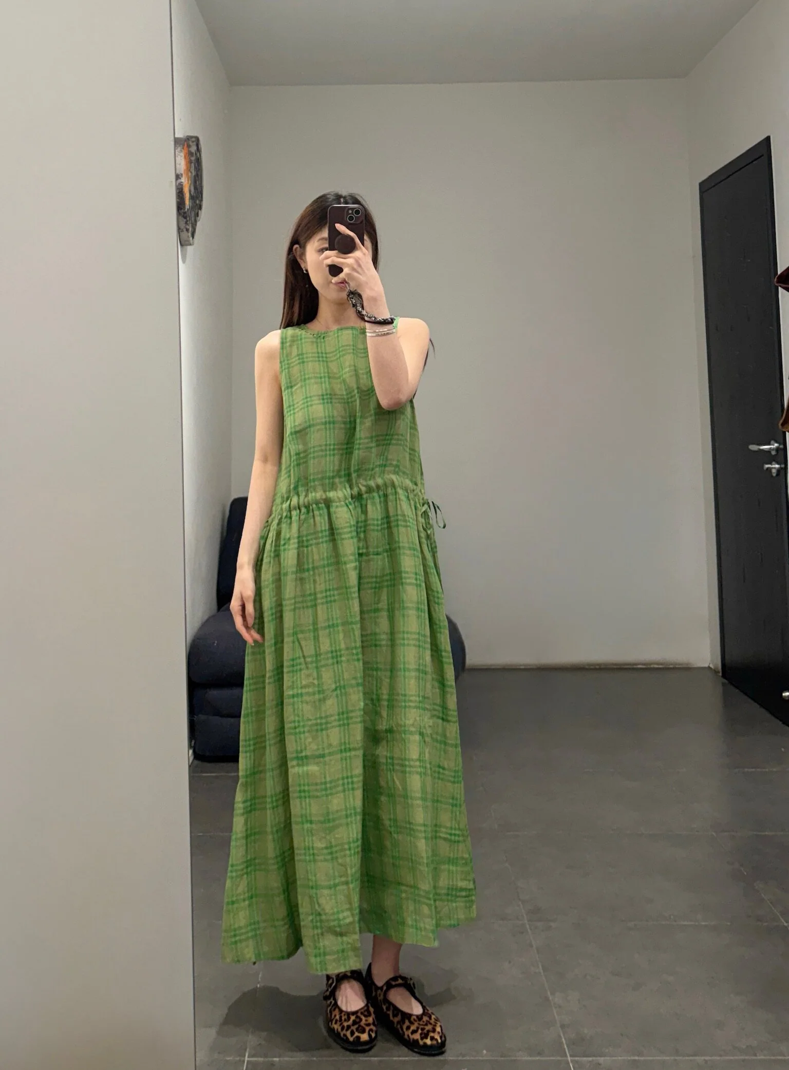 EKA Spring/Summer 2026 Sleeveless Round Neck Dress EKA-CR/25/04/KEETH-GREEN - Image 11