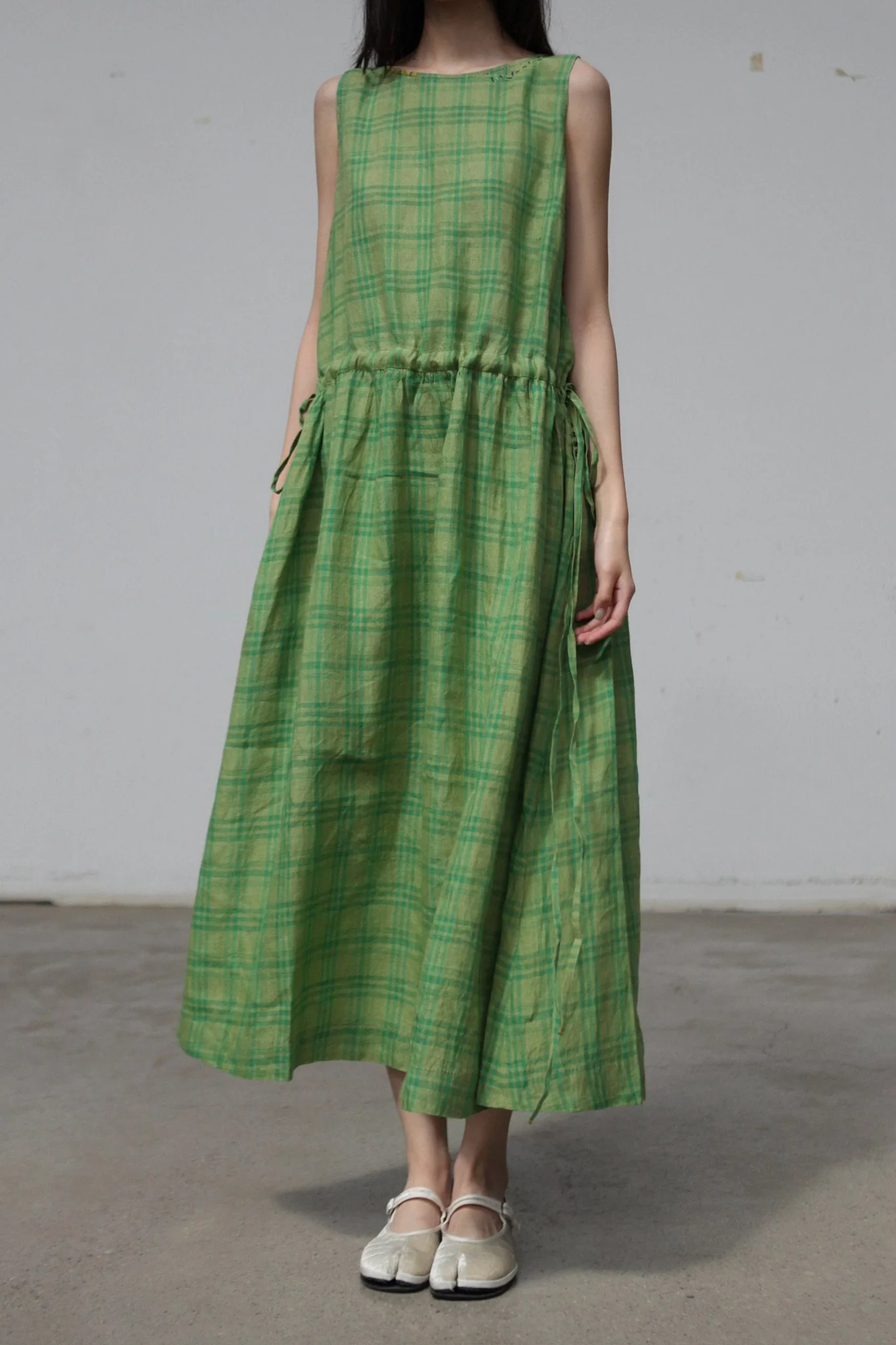 EKA Spring/Summer 2026 Sleeveless Round Neck Dress EKA-CR/25/04/KEETH-GREEN - Image 2