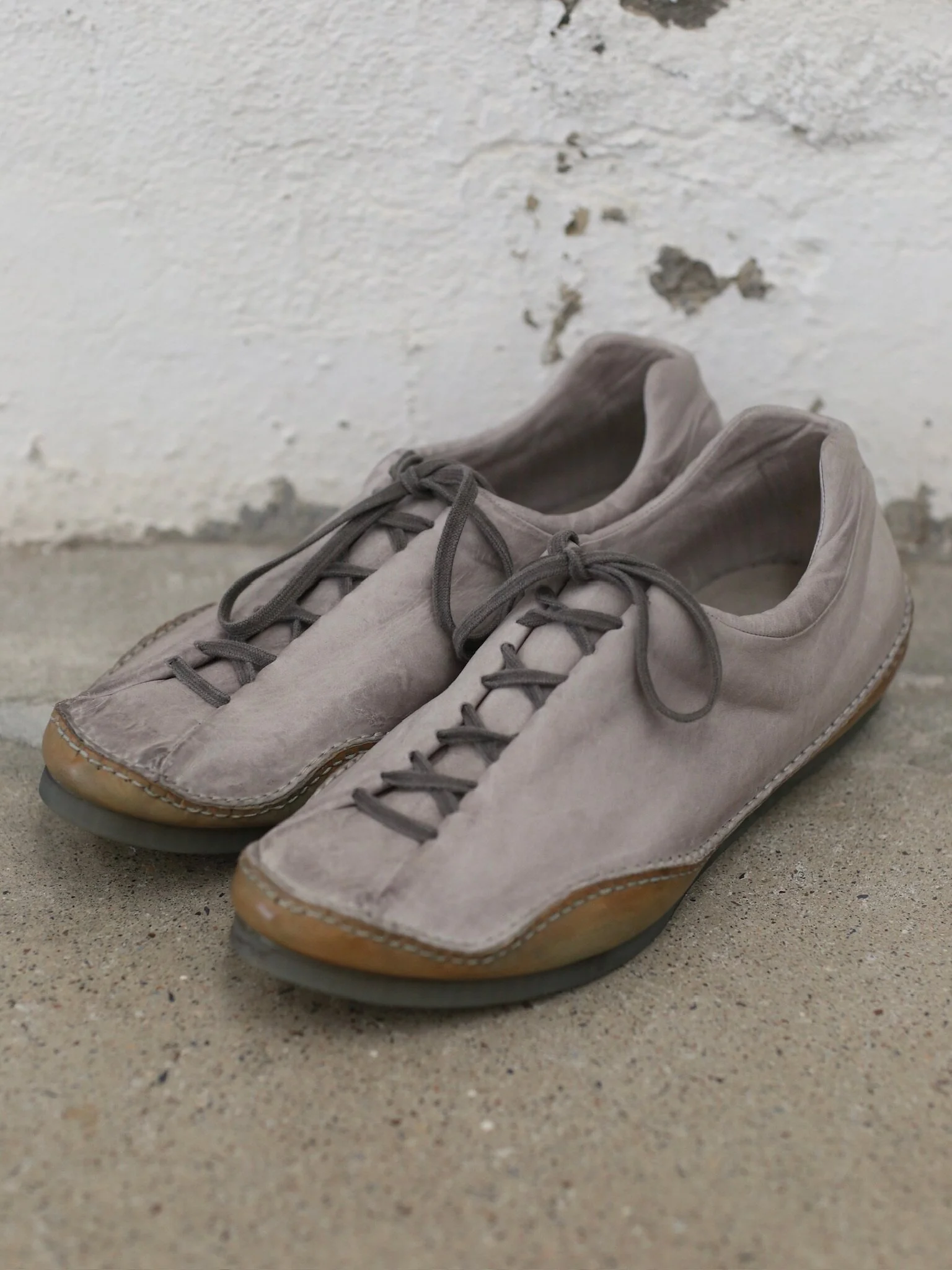 EMATYTE Lace-up Casual Shoes – Artisan Hand-Stitched – EMA-ART. Triton-Light Grey - Image 3