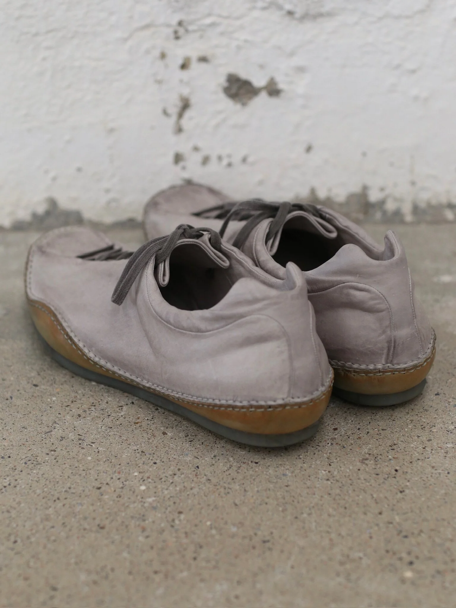 EMATYTE Lace-up Casual Shoes – Artisan Hand-Stitched – EMA-ART. Triton-Light Grey - Image 4