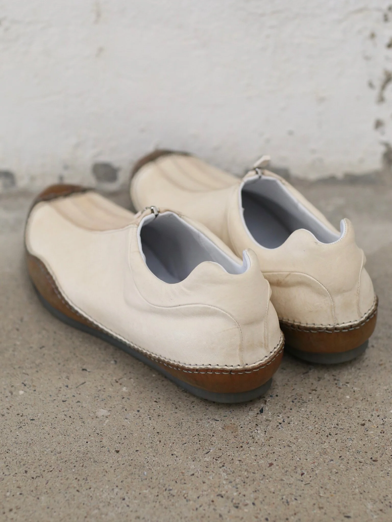 EMATYTE Zipper Casual Shoes – Artisan Hand-Stitched Construction – Durable – EMA-ART. Triton Z03-Bone - Image 4