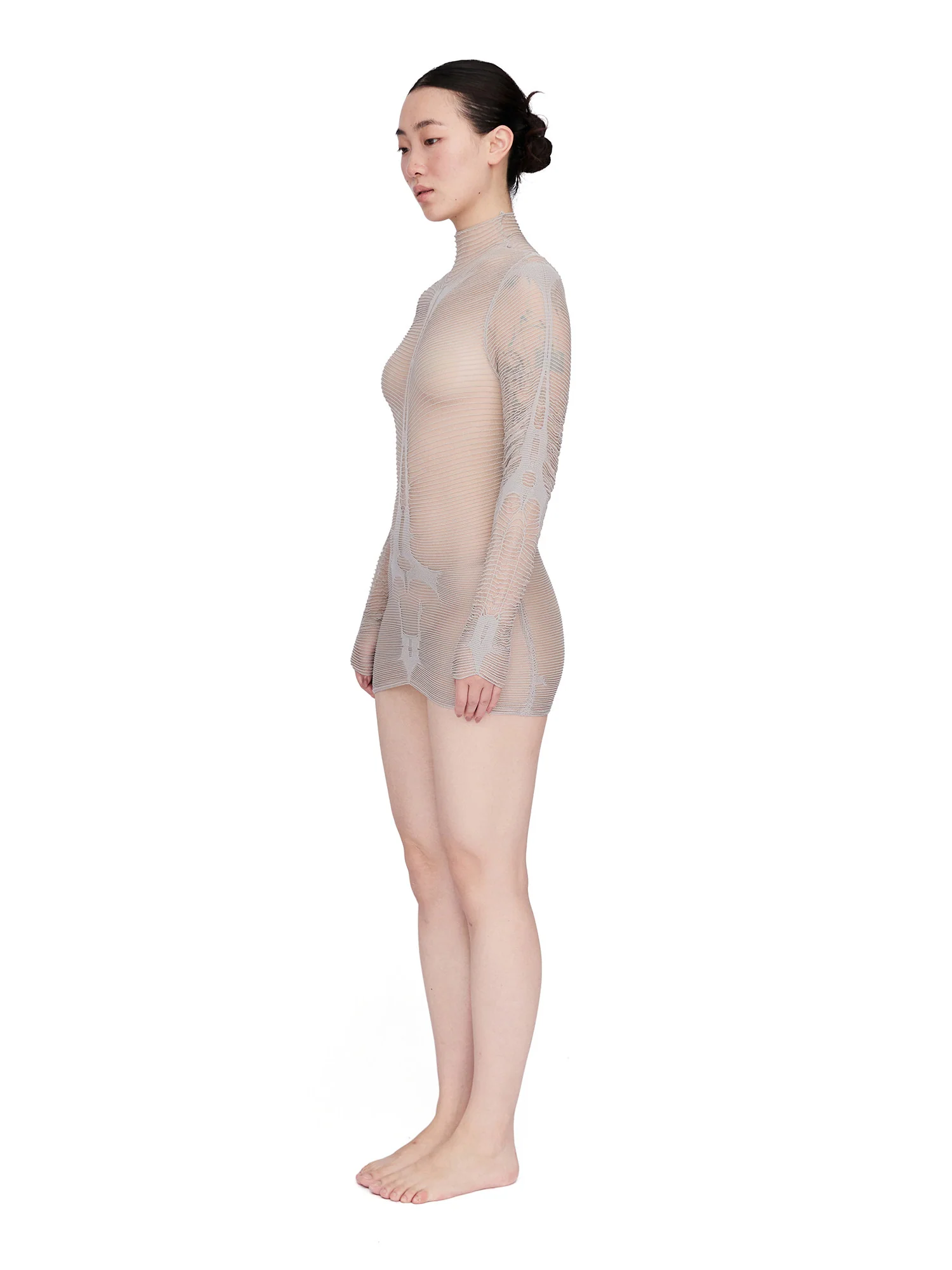 ENCIICNE PF26 Long-sleeved Knit Bodycon Skirt ECCN-EC25SSS035B01C4-LAN Light Blue (ECCN-EC25SSS001) - Image 14