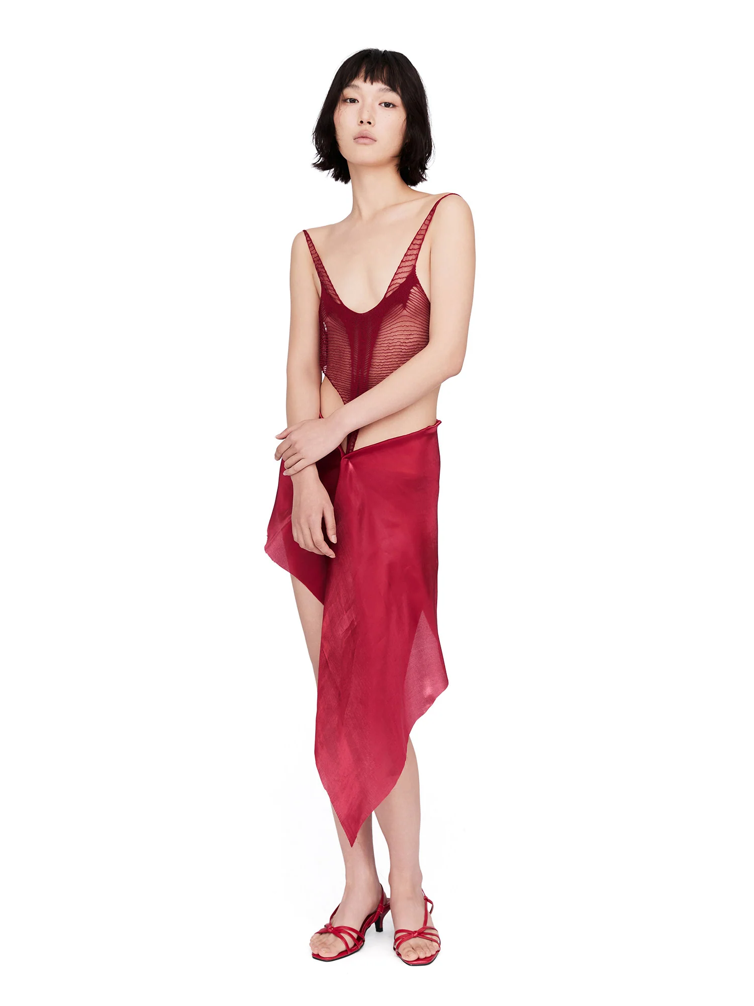 ENCIICNE PF26 Onesie Knitted Camisole ECCN-EC25SSB007C01C3-HONG Red (ECCN-EC25SSB001) - Image 11