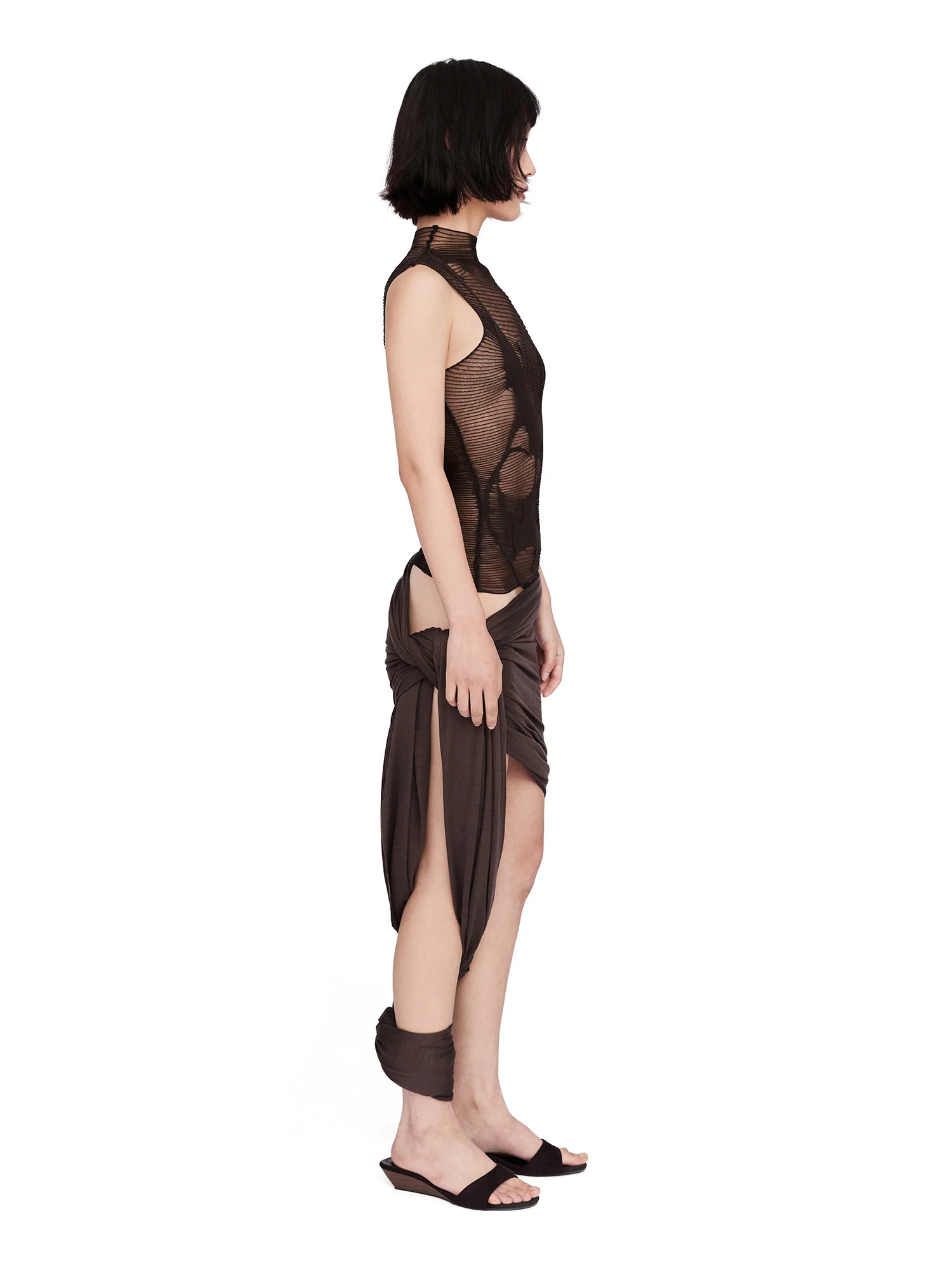 ENCIICNE PF26 Sleeveless Knit Top ECCN-EC25SST058A02C6-KAFEI Coffee (ECCN-EC25SST002) - Image 10