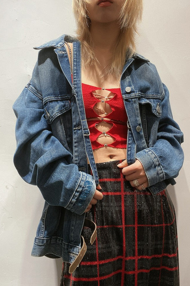 FACETASM Asymmetric Denim Jacket YA-JK-U07 - Image 4