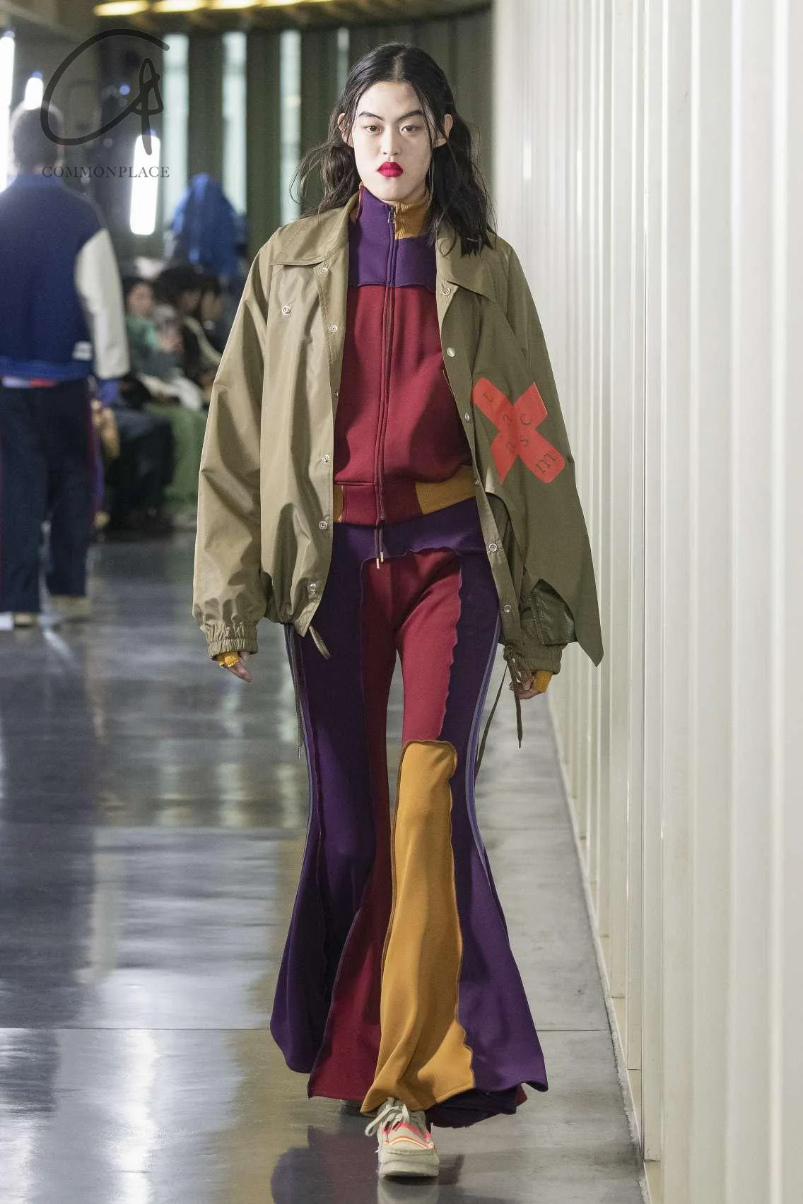 FACETASM color block flared pants MKS-PT-U04 - Image 5