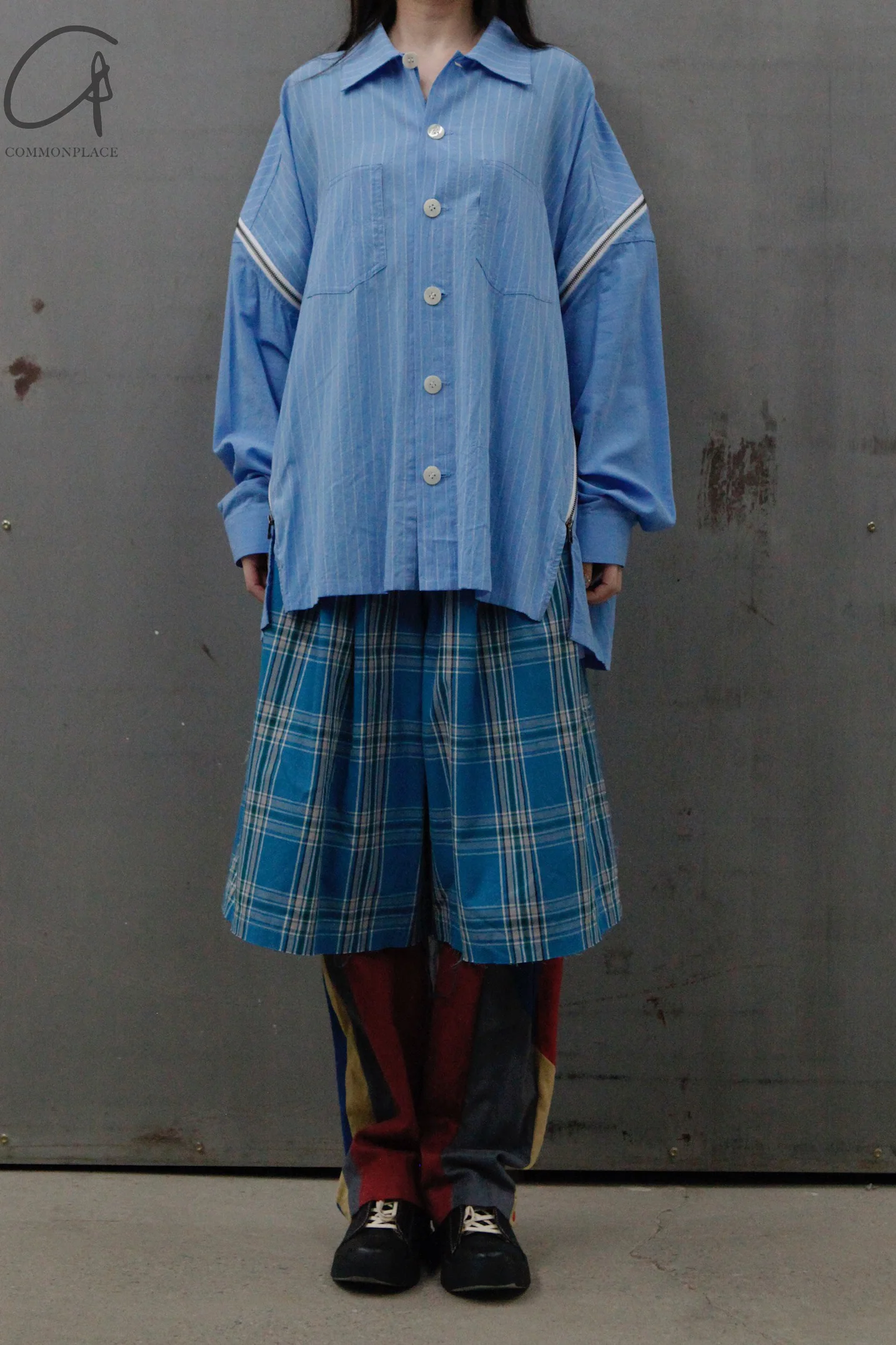 FACETASM Striped Zip Shirt MIMI-SH-U03 - Image 6