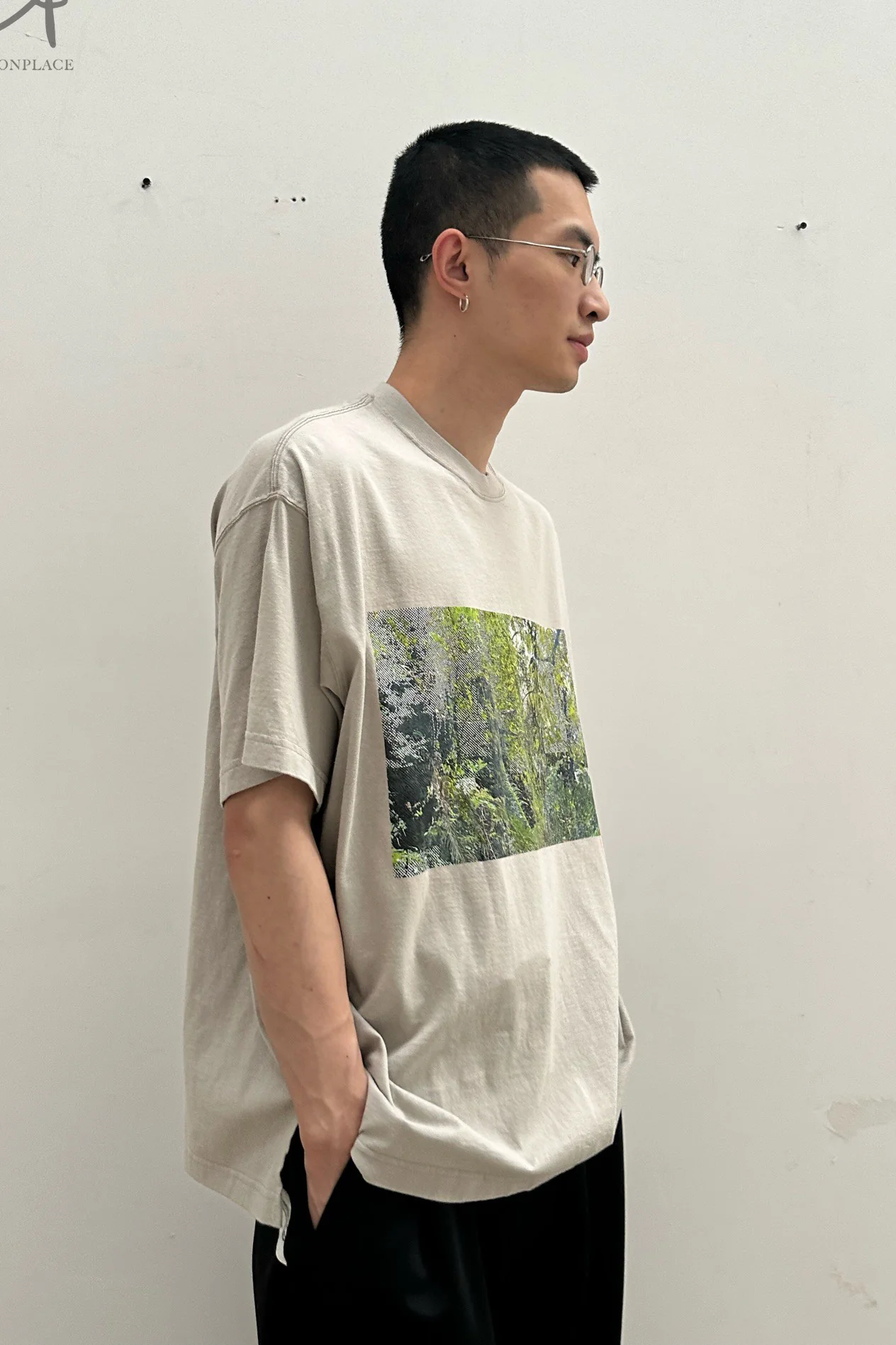 FACETASM forest big T-shirt ABH-TEE-U05 sand brown - Image 9