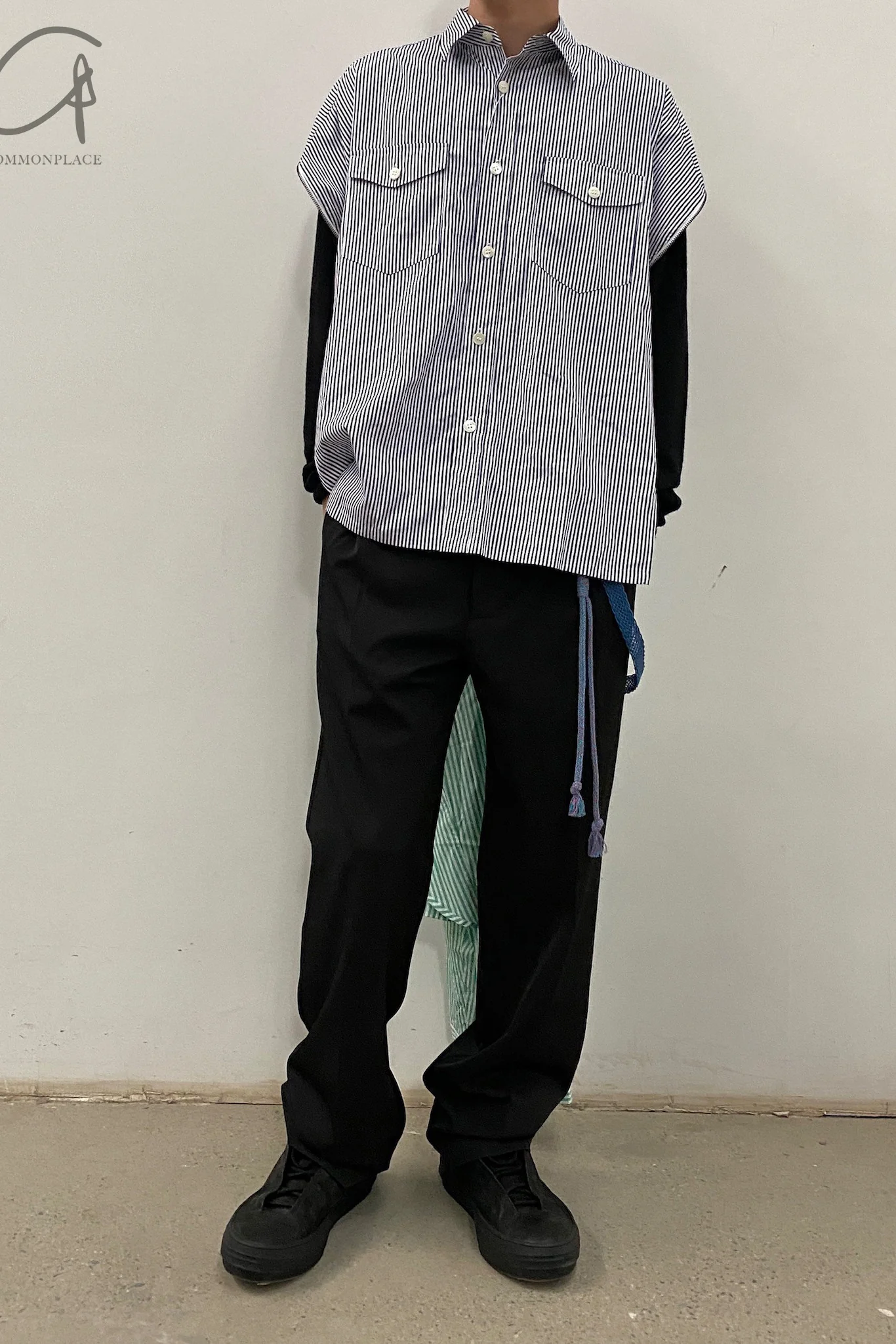 FACETASM High and Low Zip Four Sleeve Shirt MIMI-SH-U01 - Image 16