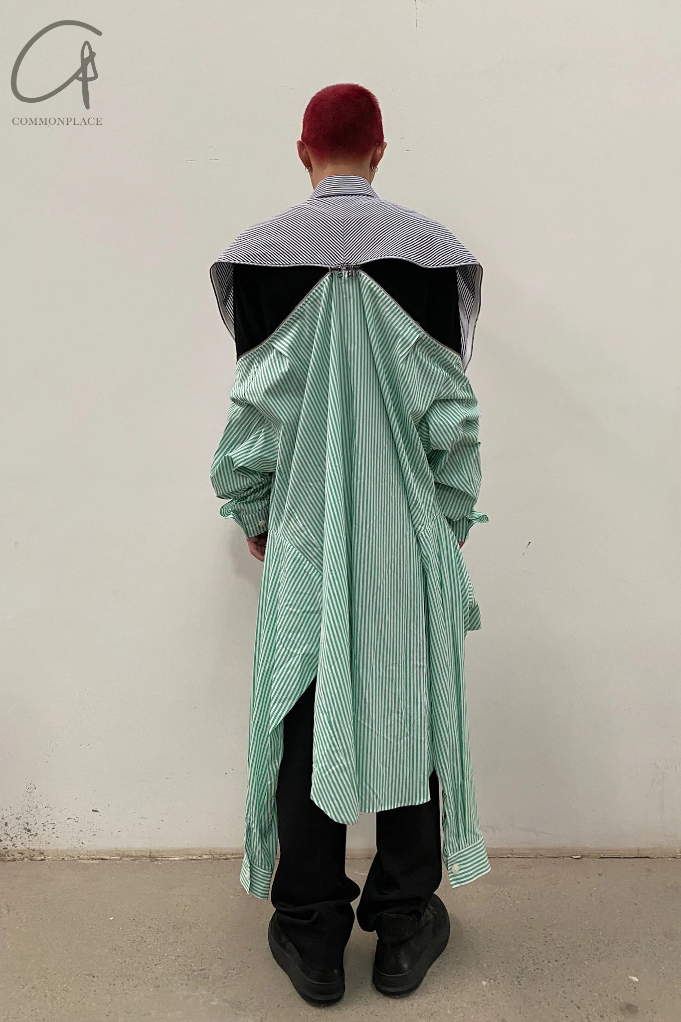 FACETASM High and Low Zip Four Sleeve Shirt MIMI-SH-U01 - Image 17