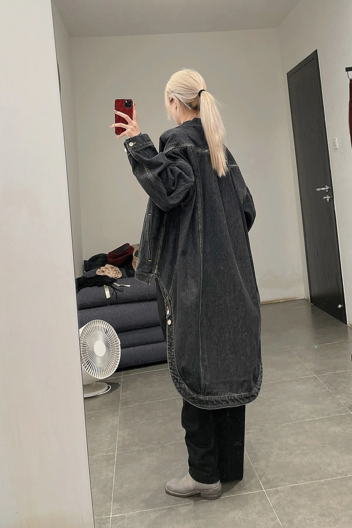 FACETASM high-low zip denim jacket MIMI-JK-U01 - Image 20