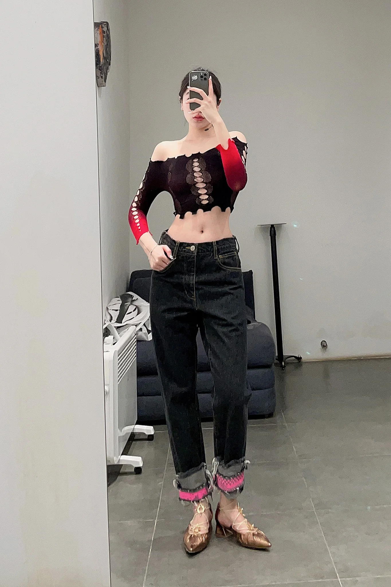 FACETASM Irregular barcode denim trousers MIMI-PT-M01 - Image 15