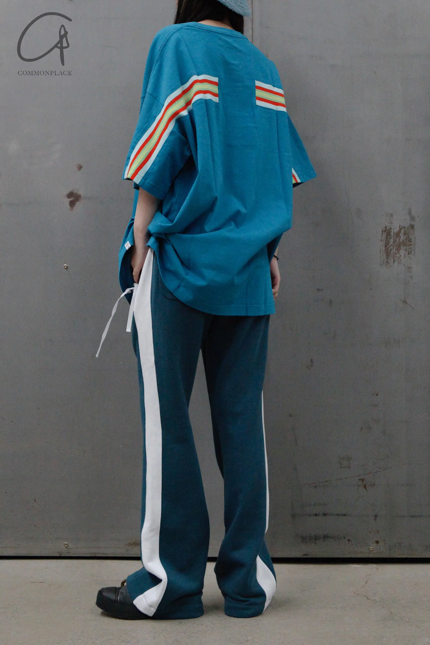 FACETASM large ribbed T-shirt MIMI-TEE-U01 blue - Image 5