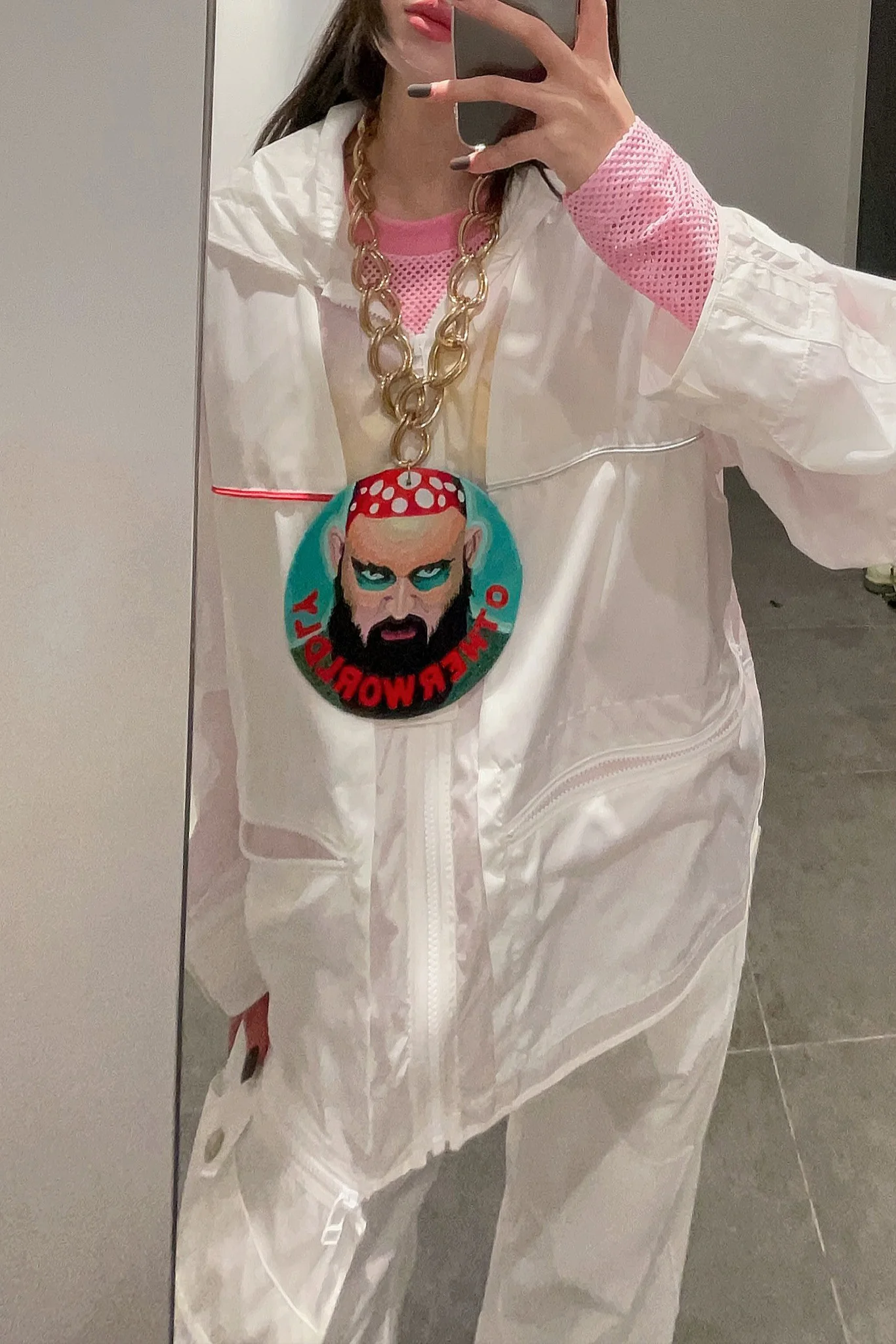 FACETASM Layered trench coat MIMI-JK-M06 white - Image 20