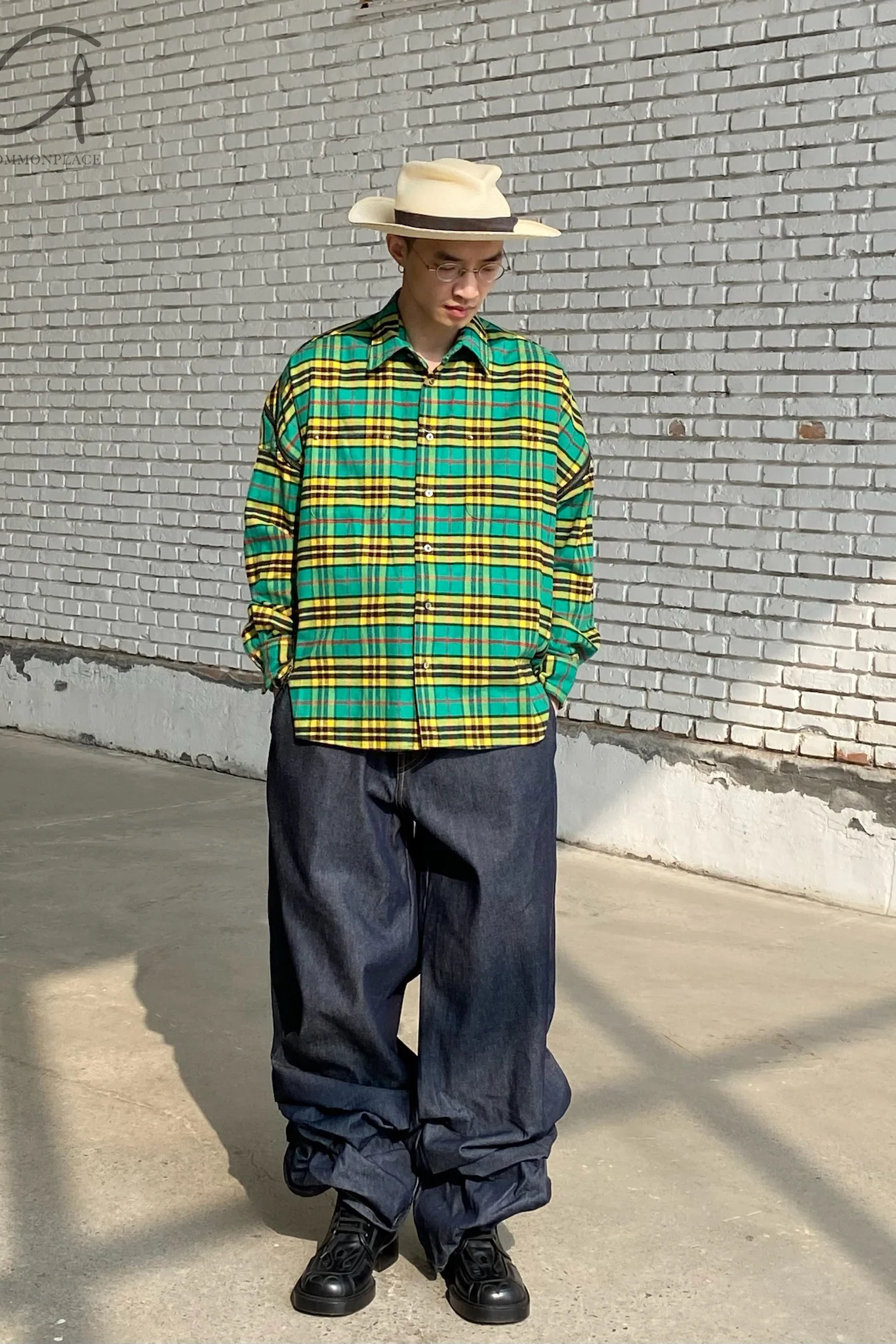 FACETASM plaid shirt TOF-SH-M02 green - Image 13
