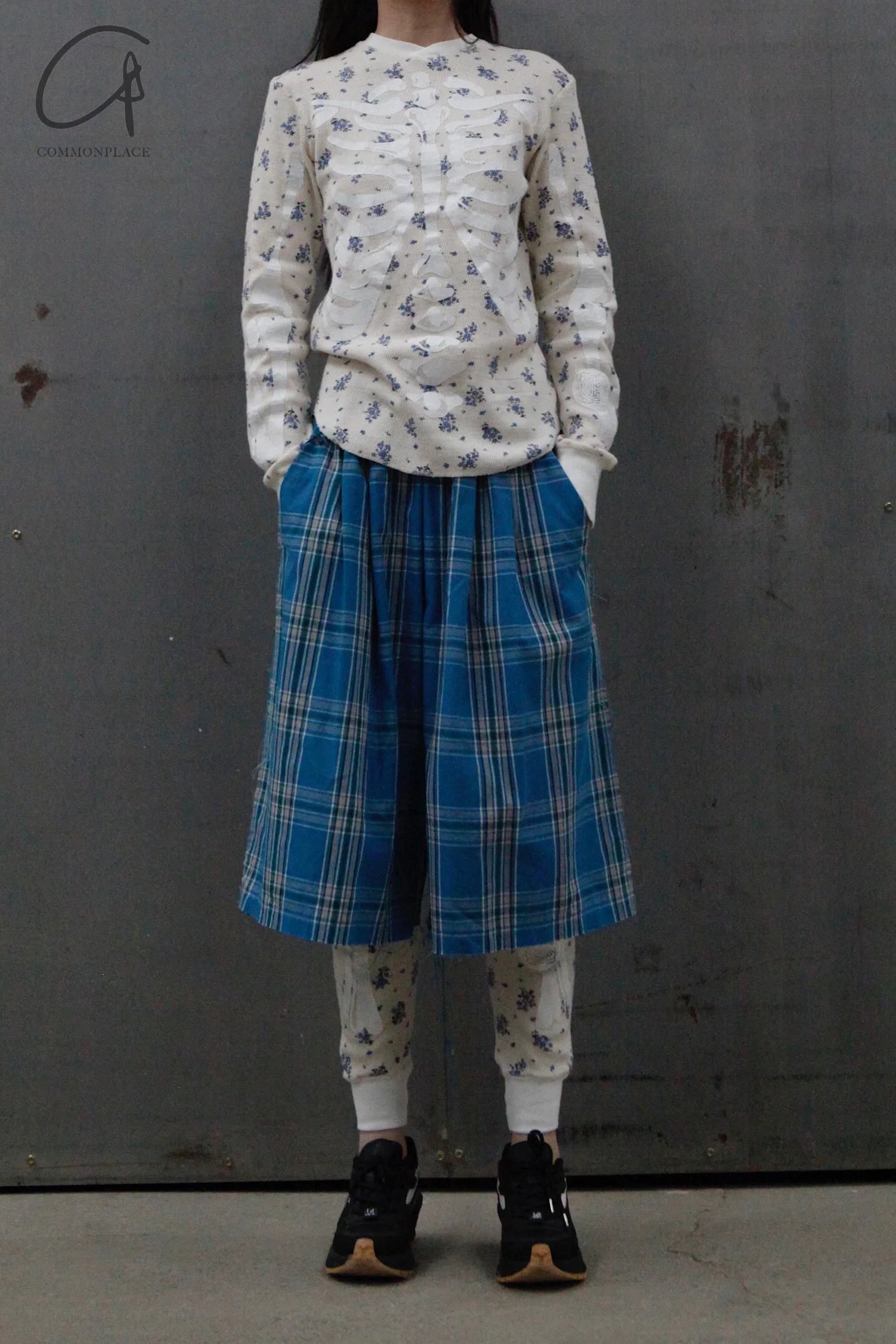 FACETASM skeleton knitwear TOF-PT-U02 EcruxBlue - Image 7