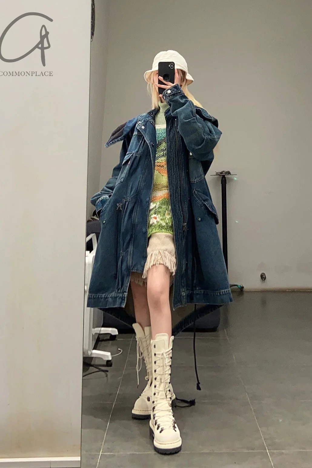 FACETASM mid-length denim jacket YA-CO-U03 - Image 20