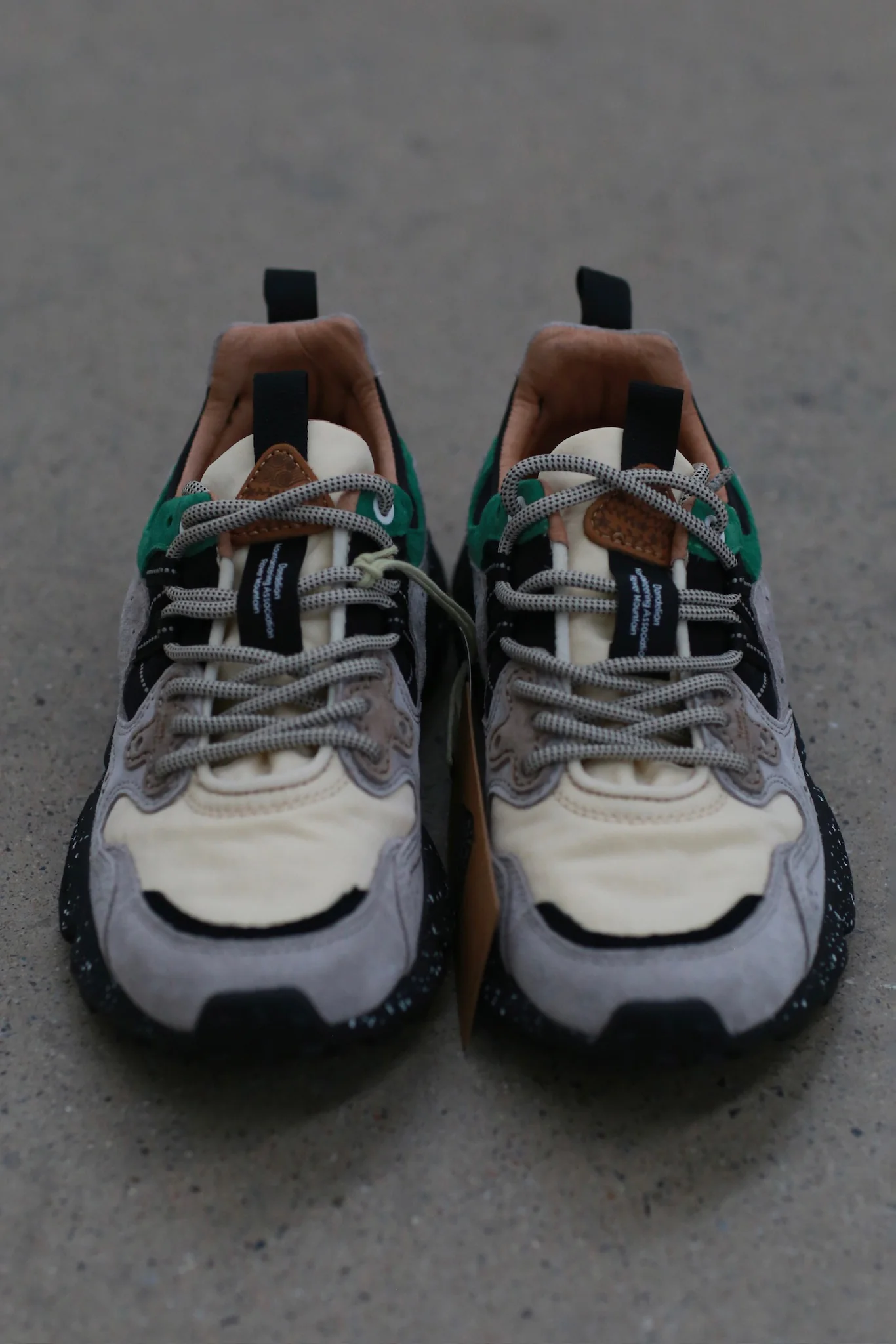 Flower Mountain/YAMANO 3 Hiking Shoes Series FM-FM63093-MILV Beige/Green (FM63568) - Image 2