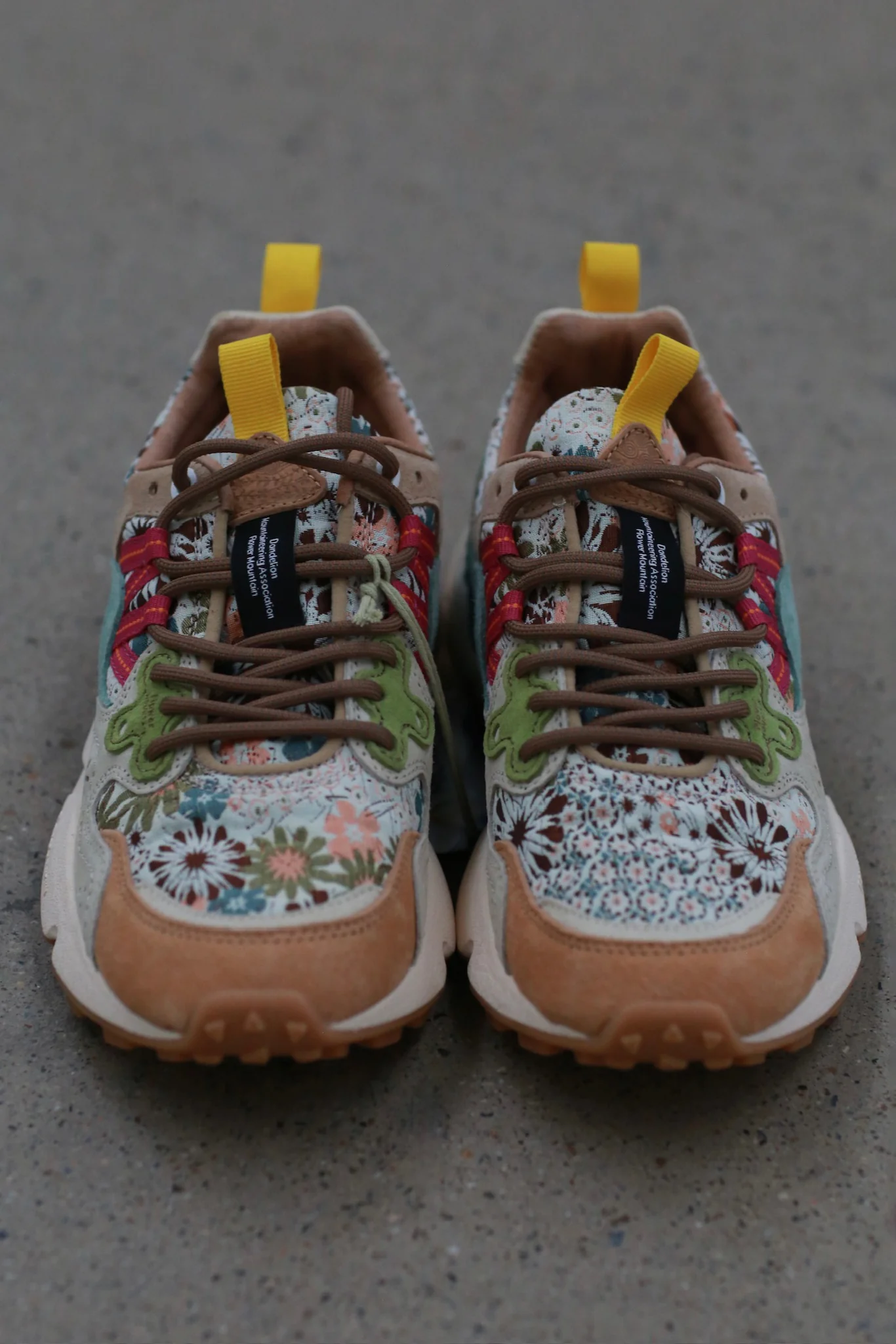 Flower Mountain/YAMANO 3 Hiking Shoes Series FM-FM63696-GCNMHDSL (Terracotta Orange/Rice Yellow/Pale Green) (FM63568) - Image 2