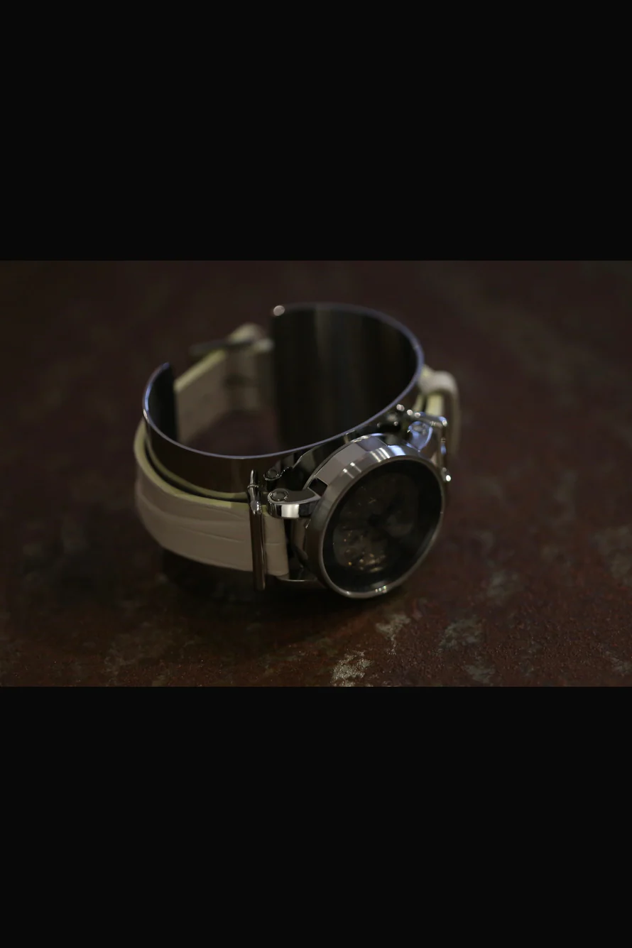 fob paris REHAB 360 Hexagon Silver Cuff Metal Band Watch R360C-04/XHEX- 01/R360S-109 - Image 5
