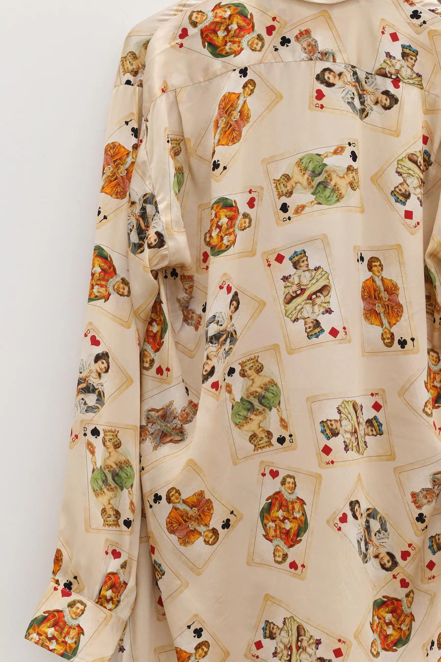 GEOFFREY B. SMALL Card Print Silk Shirt GRS08 Suit 19 - Image 14