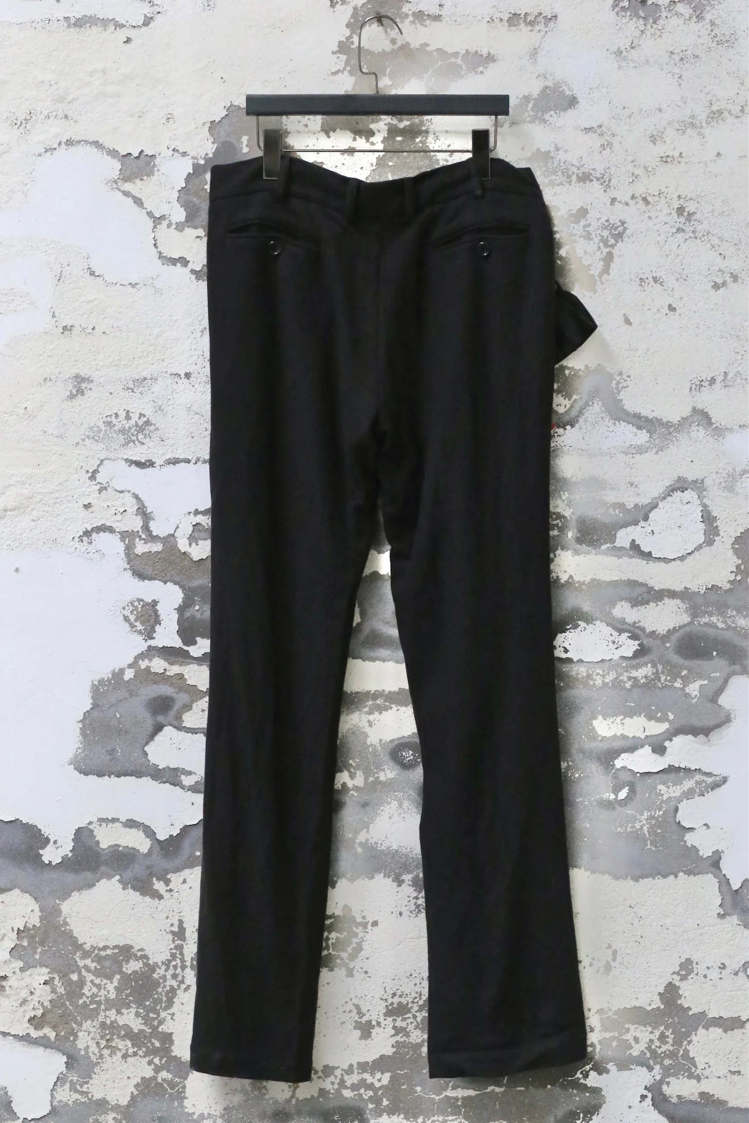 GEOFFREY B SMALL Long casual pants Cashmere Wool Italy GBS-NNP01-HEI Black cashmere NNP01 - Image 5