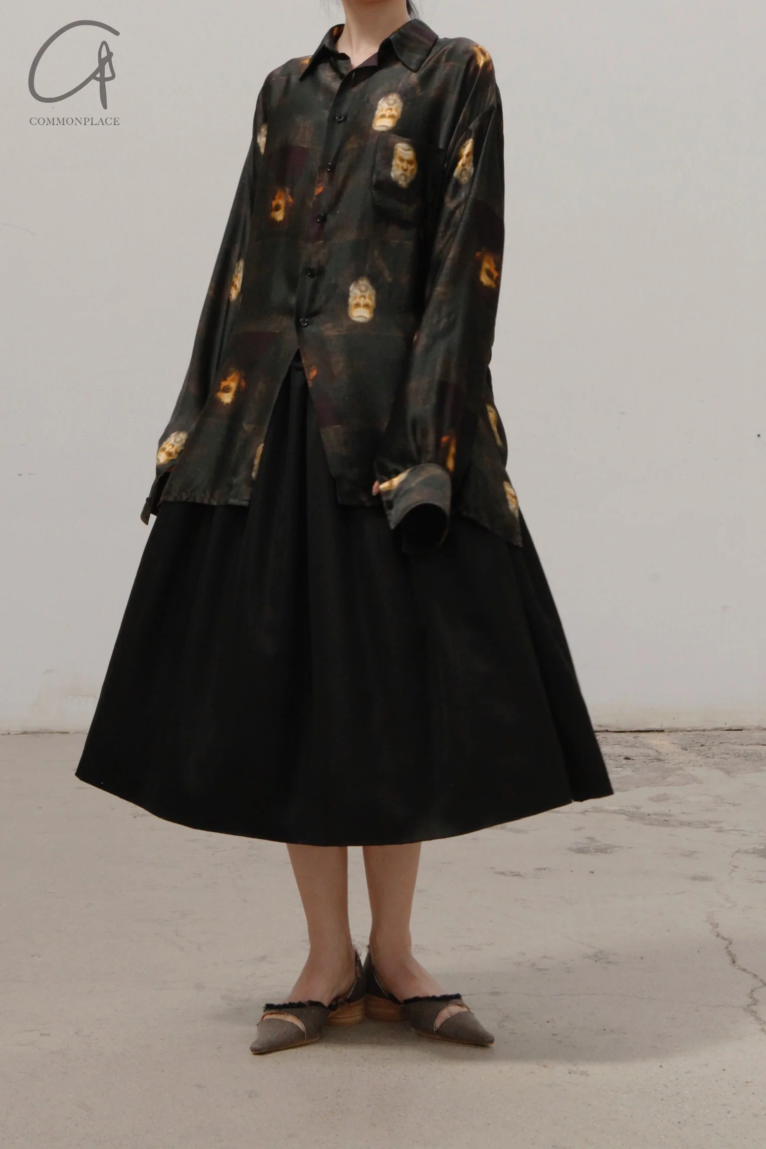 GEOFFREY B. SMALL Heavy Silk Lining Collection V Unisex GBS-CVS06-TX Printed Human Face PGBS3 - Image 7