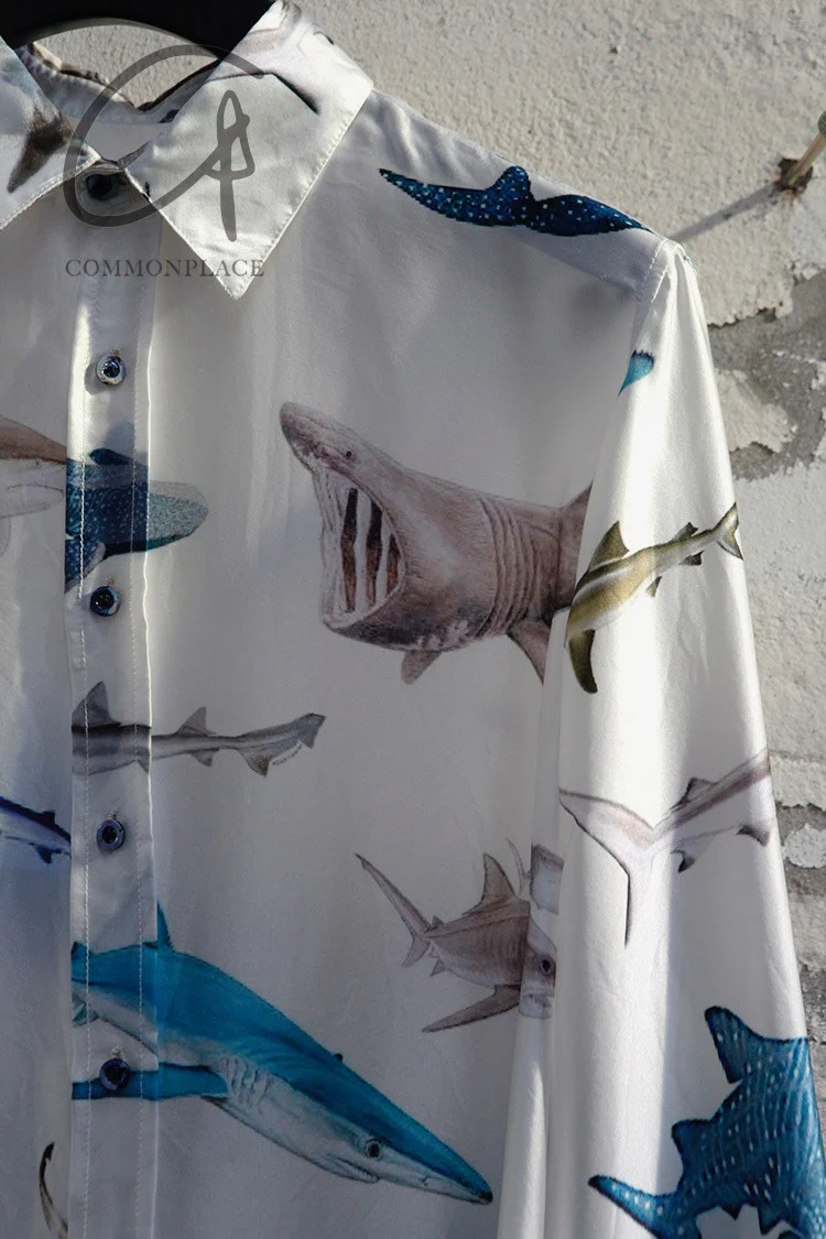 GEOFFREY B. SMALL Classic Tailored Shirt CVS10 Shark Figure PGBS1 - Image 7