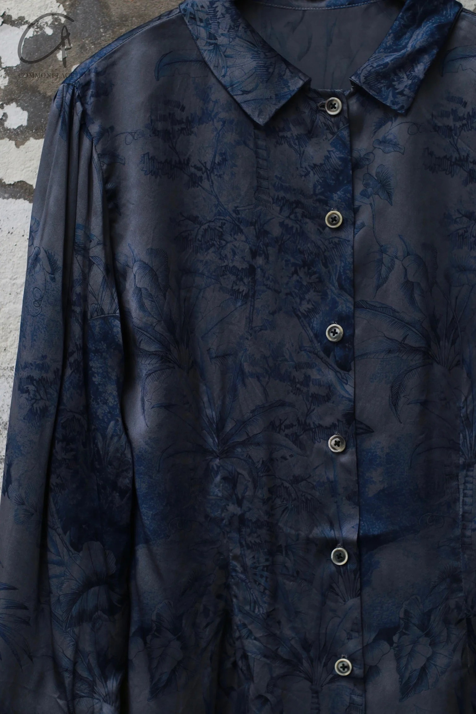 GEOFFREY B SMALL Grey Floral Shirt GBS-EV7WS04-HSHH Grey - Image 2