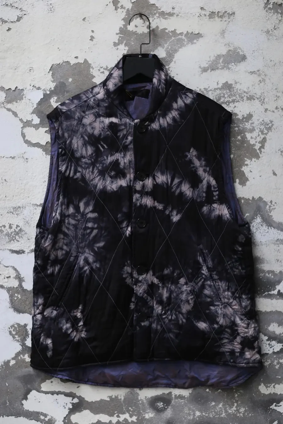 GEOFFREY B. SMALL handmade 5-button retro vest CVJ10 black/dandelion 6