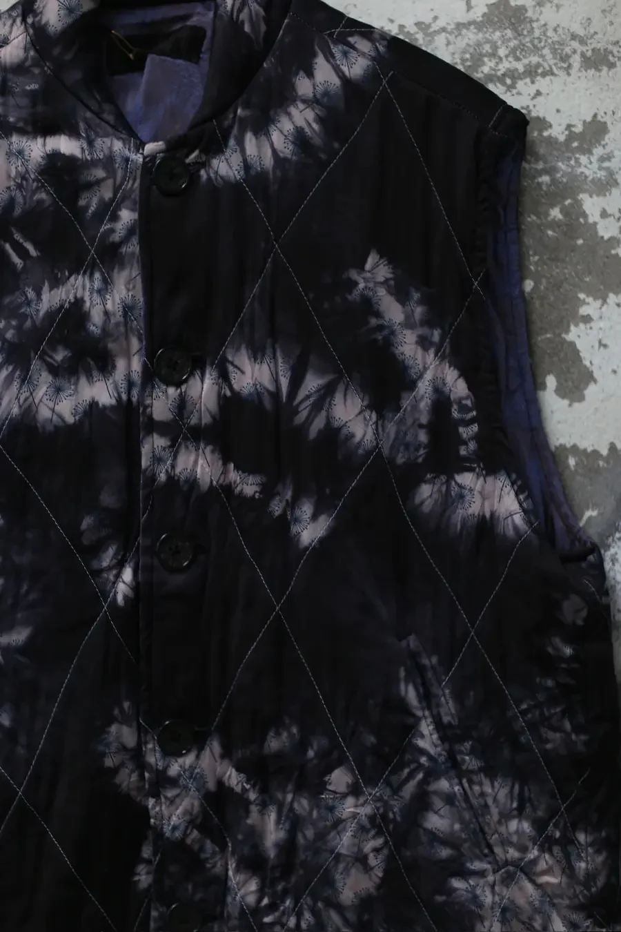 GEOFFREY B. SMALL handmade 5-button retro vest CVJ10 black/dandelion 6 - Image 2